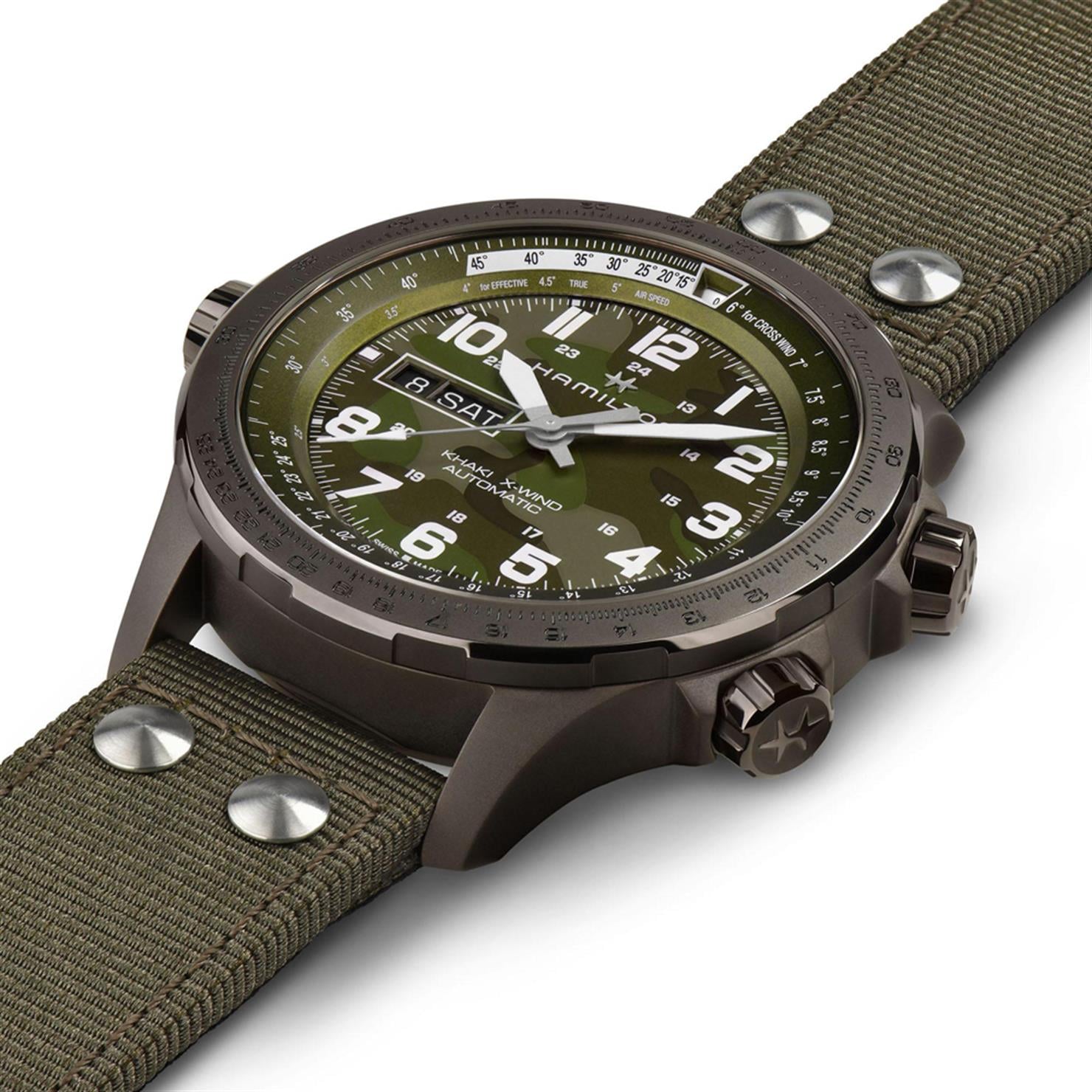 Hamilton Khaki Aviation X-Wind Day Date H77775960 Erkek Kol Saati