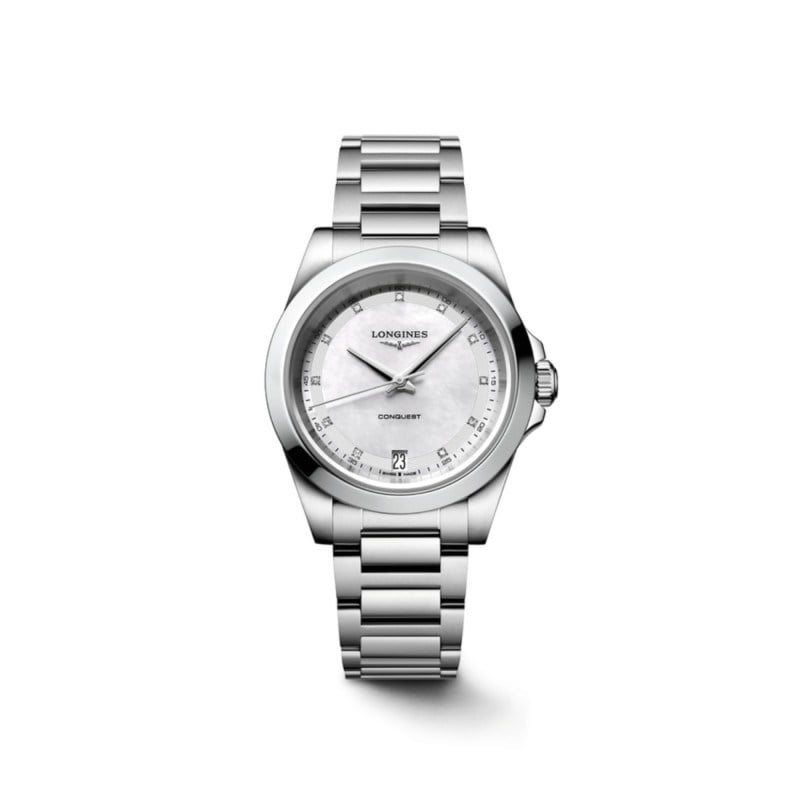 Longines Conquest 34mm Quartz L34604876 Kadın Kol Saati L3.460.4.87.6