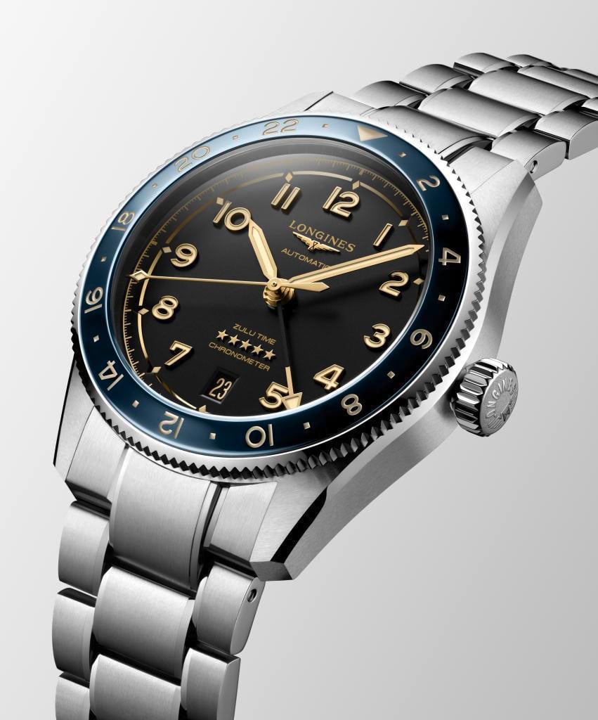 Longines Spirit Zulu Time L38024606 Erkek Kol Saati L3.802.4.60.6