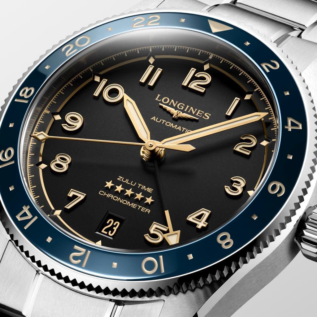 Longines Spirit Zulu Time L38024606 Erkek Kol Saati L3.802.4.60.6