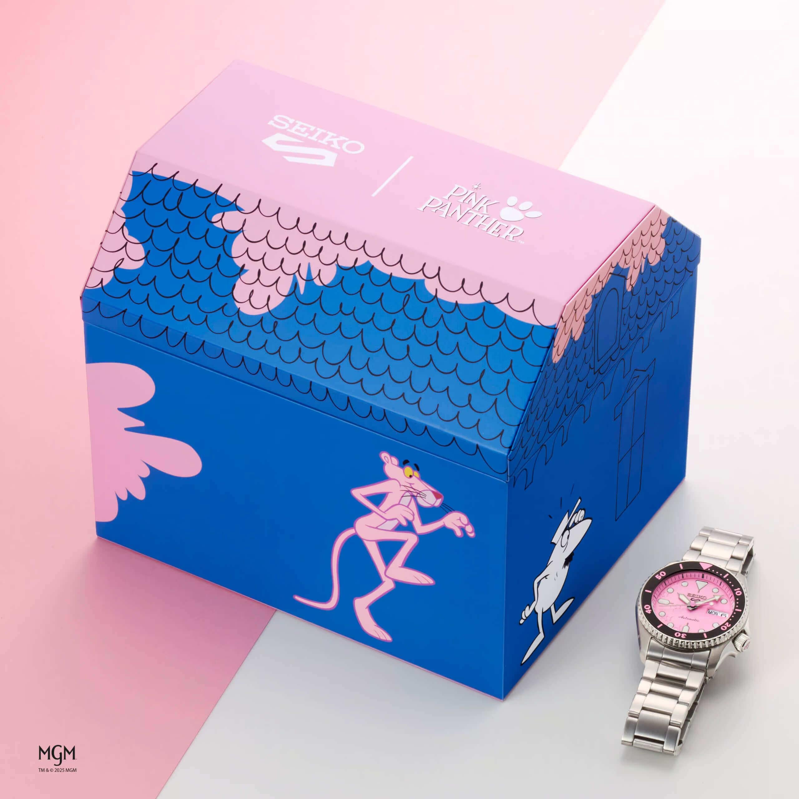 Seiko 5 Sports X Pink Panther Limited Edition SRPM07K1 Kol Saati SRPM07K