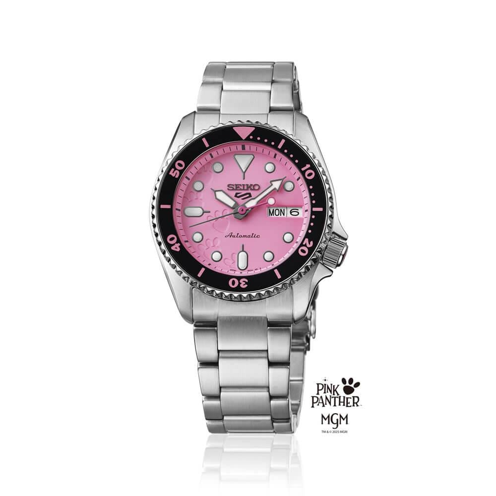 Seiko 5 Sports X Pink Panther Limited Edition SRPM07K1 Kol Saati SRPM07K