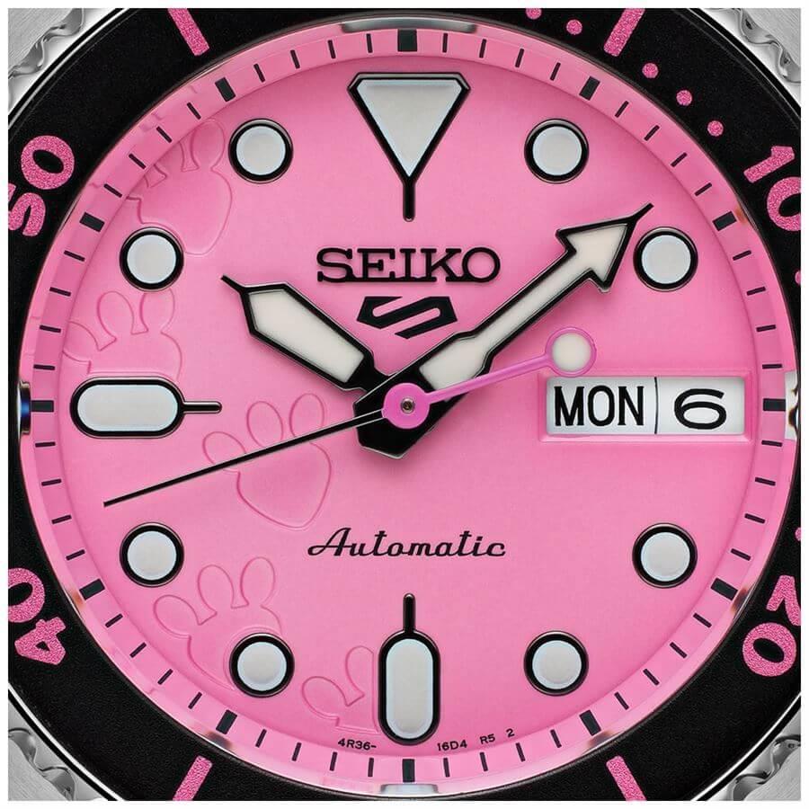 Seiko 5 Sports X Pink Panther Limited Edition SRPM07K1 Kol Saati SRPM07K