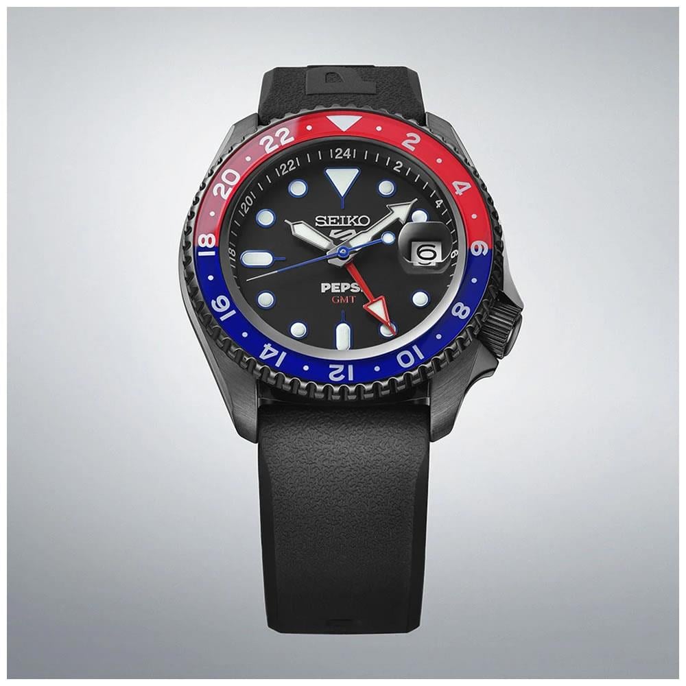 Seiko 5 Sports GMT PEPSİ Limited Edition SSK047K1 Erkek Kol Saati SSK047K