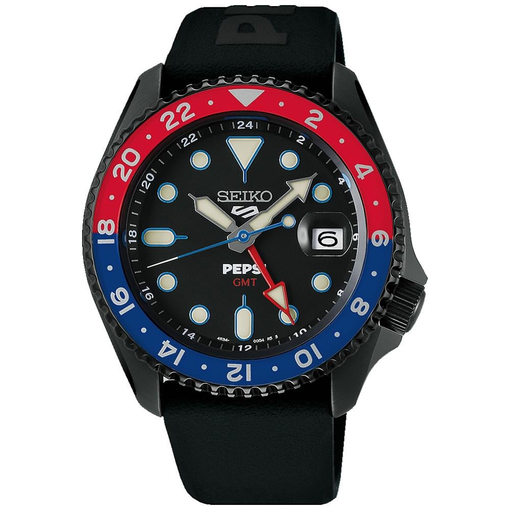 Seiko 5 Sports GMT PEPSİ Limited Edition SSK047K1 Erkek Kol Saati SSK047K