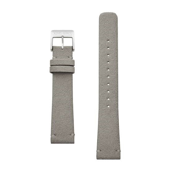 King Seiko KSK XSL00919 Gri Süet Saat Kayışı