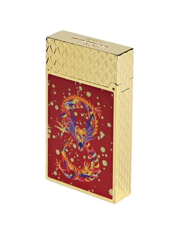 ST Dupont Ligne2 Golden Dragon Burgundy 16526 Çakmak C16526