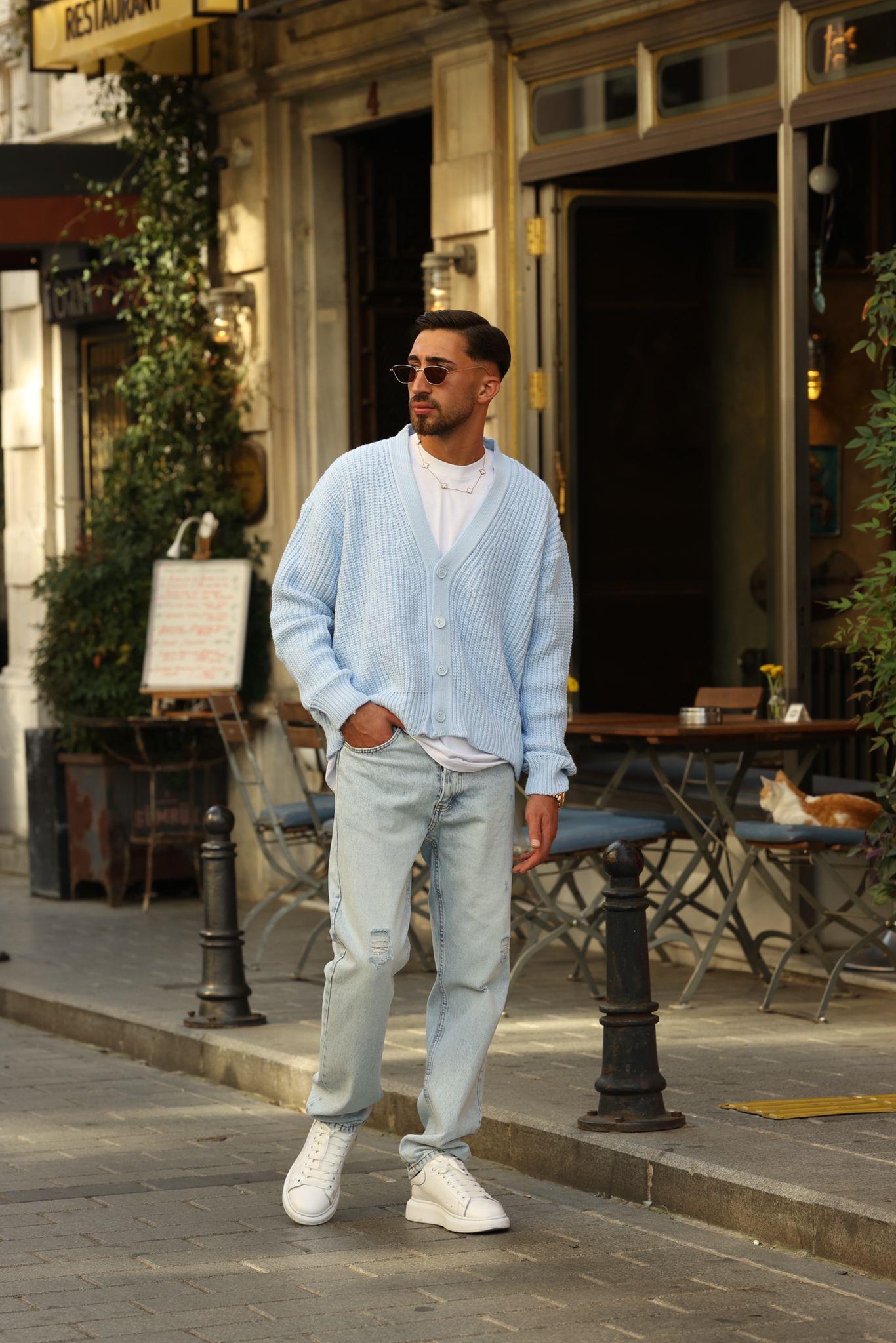 Bebe Mavi Örme Hırka