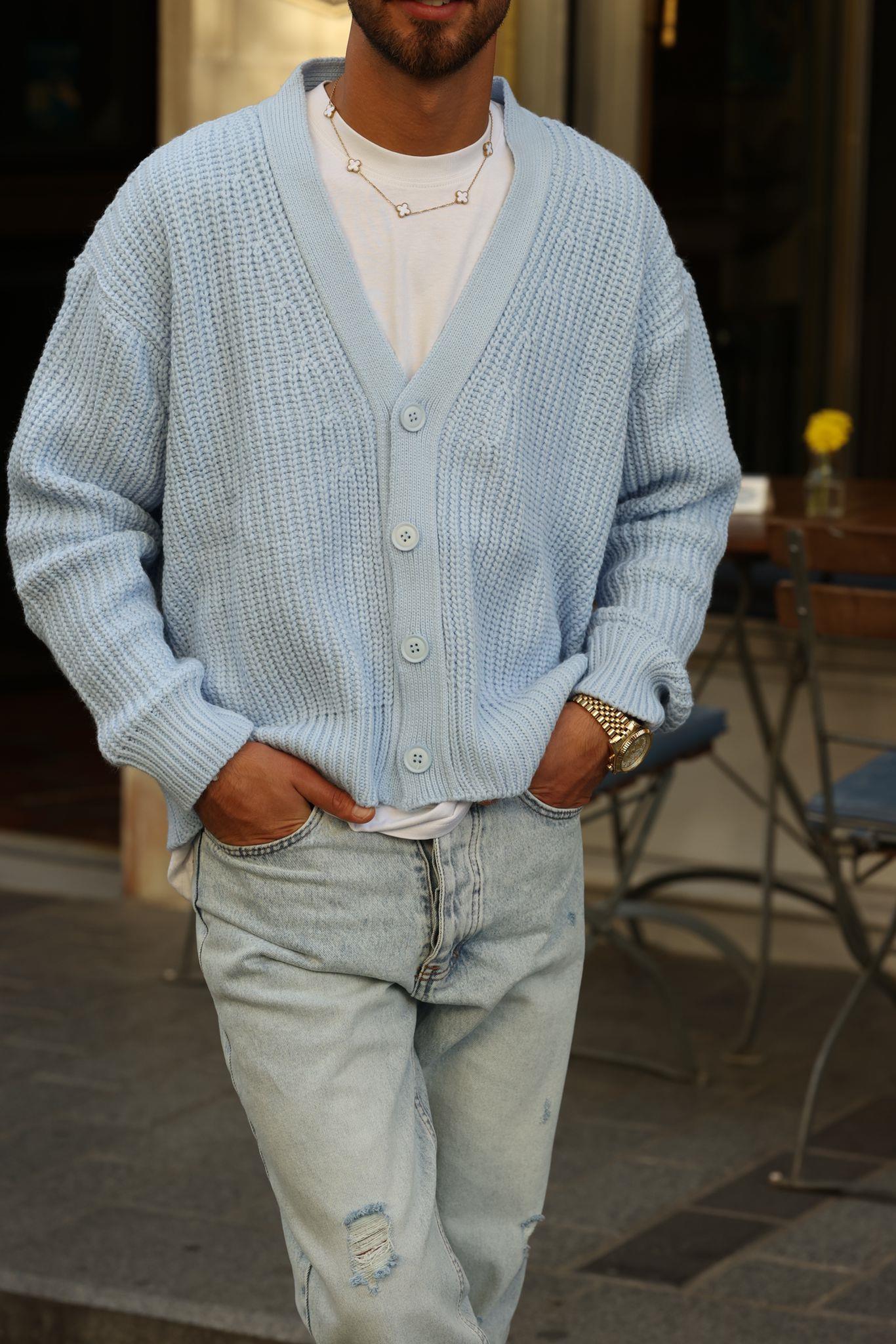 Bebe Mavi Örme Hırka