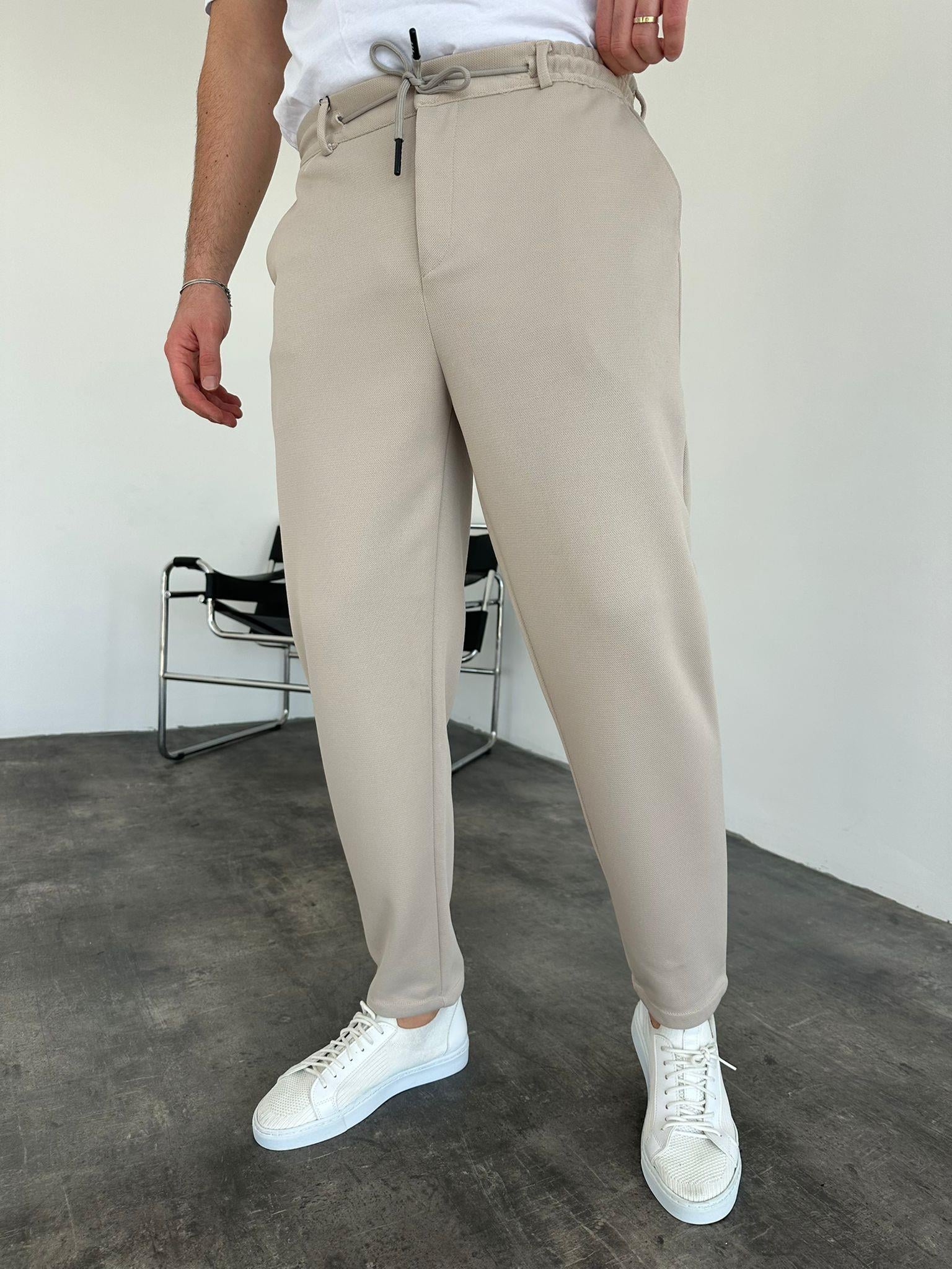 Bej Jogger Pantolon