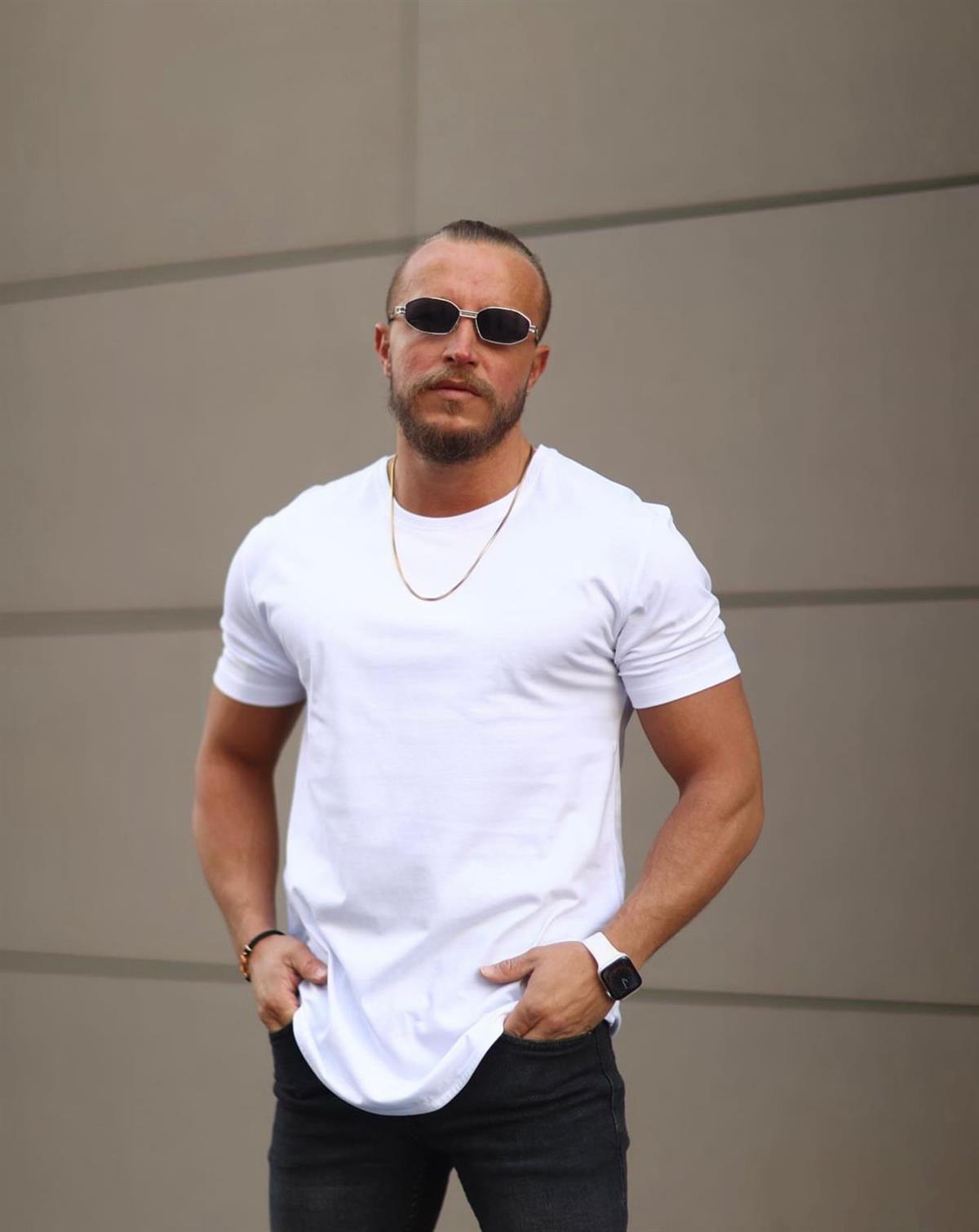 Beyaz Oversize Basic T-Shirt