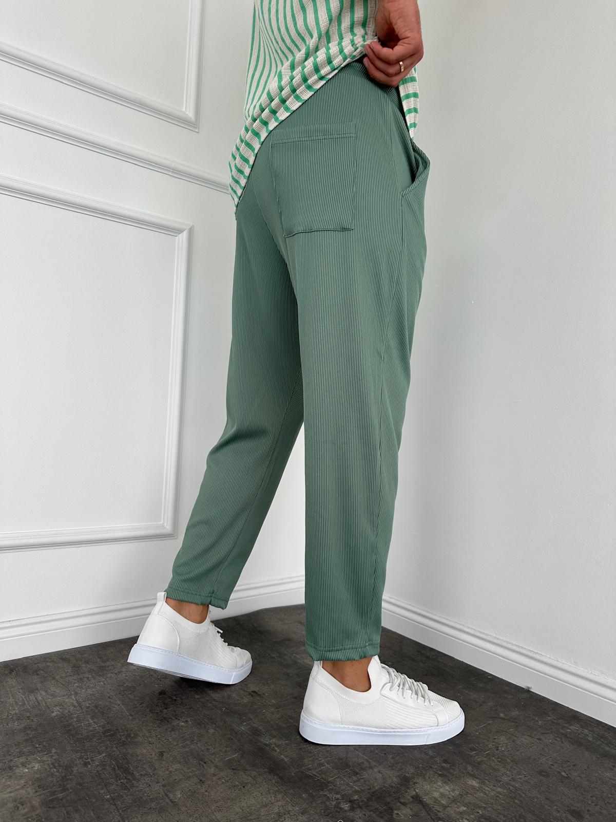 Çağla Yeşil Fitilli Boyfriend Eşofman