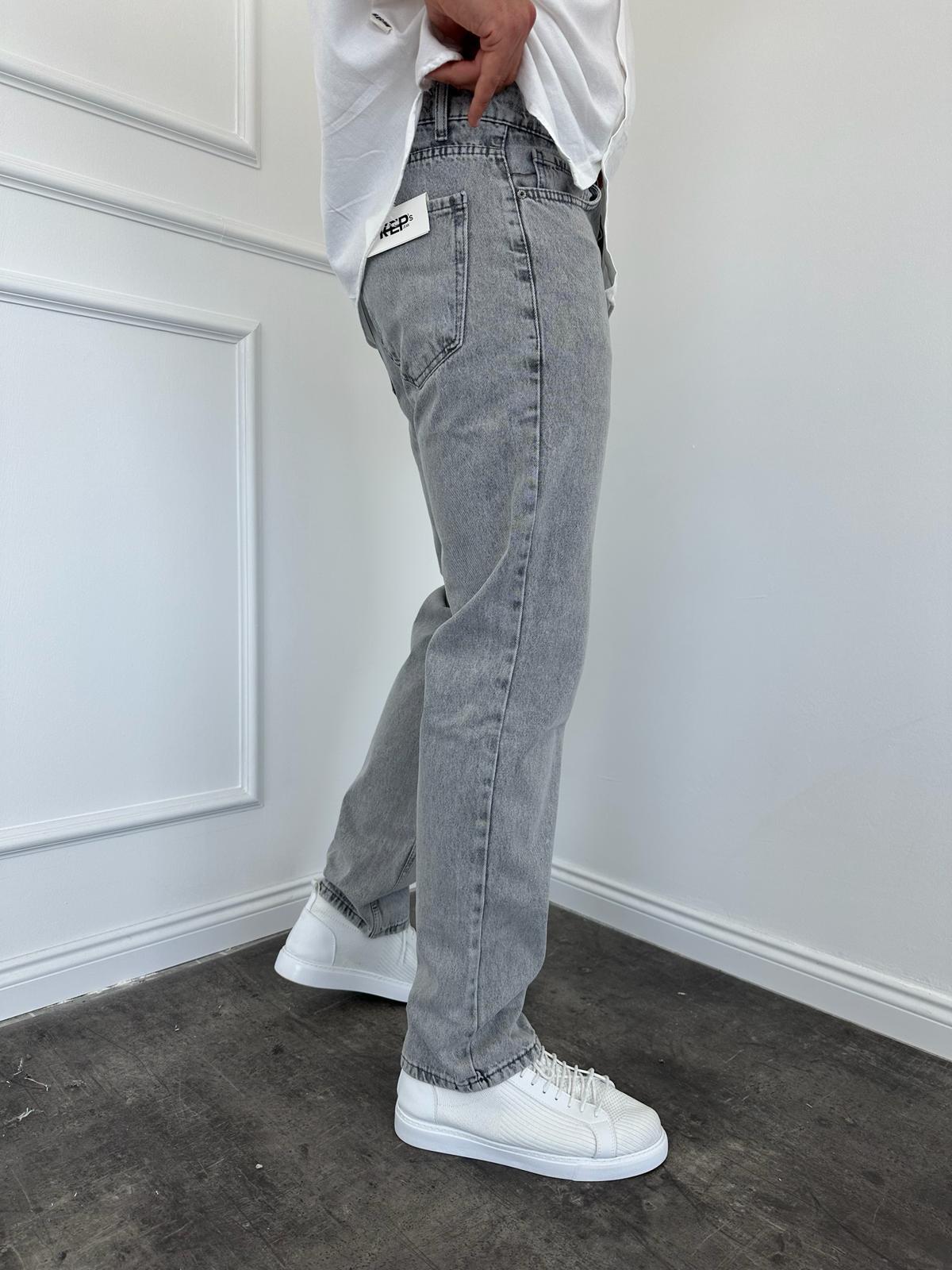 Gri Baggy Jean