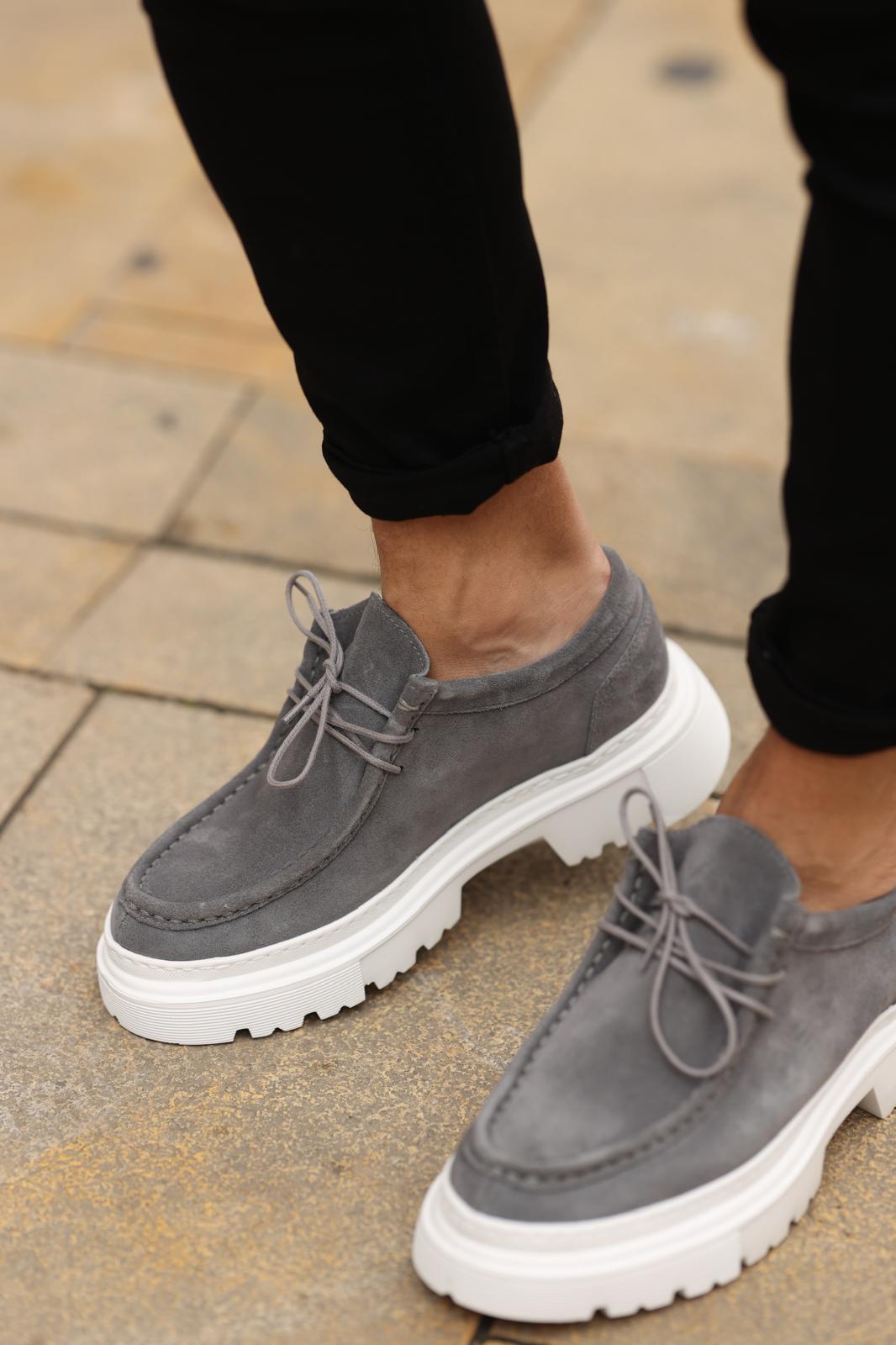 Gri Süet Sneakers