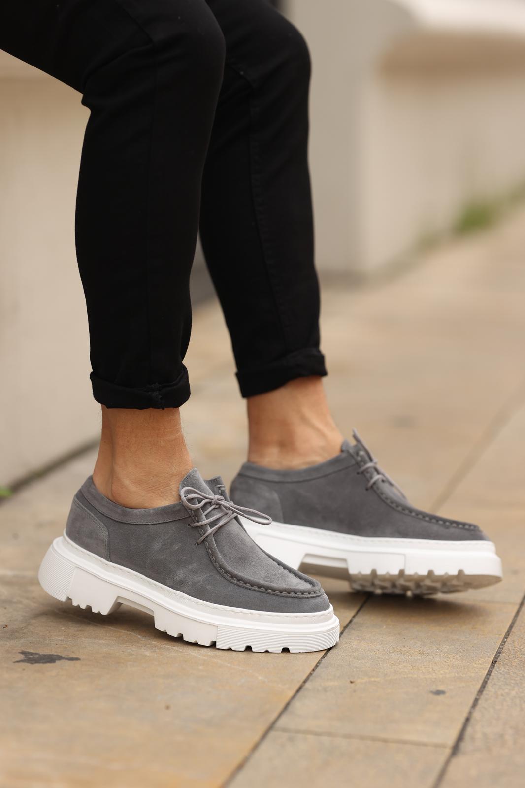 Gri Süet Sneakers