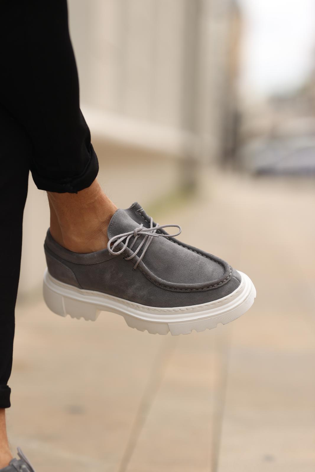 Gri Süet Sneakers