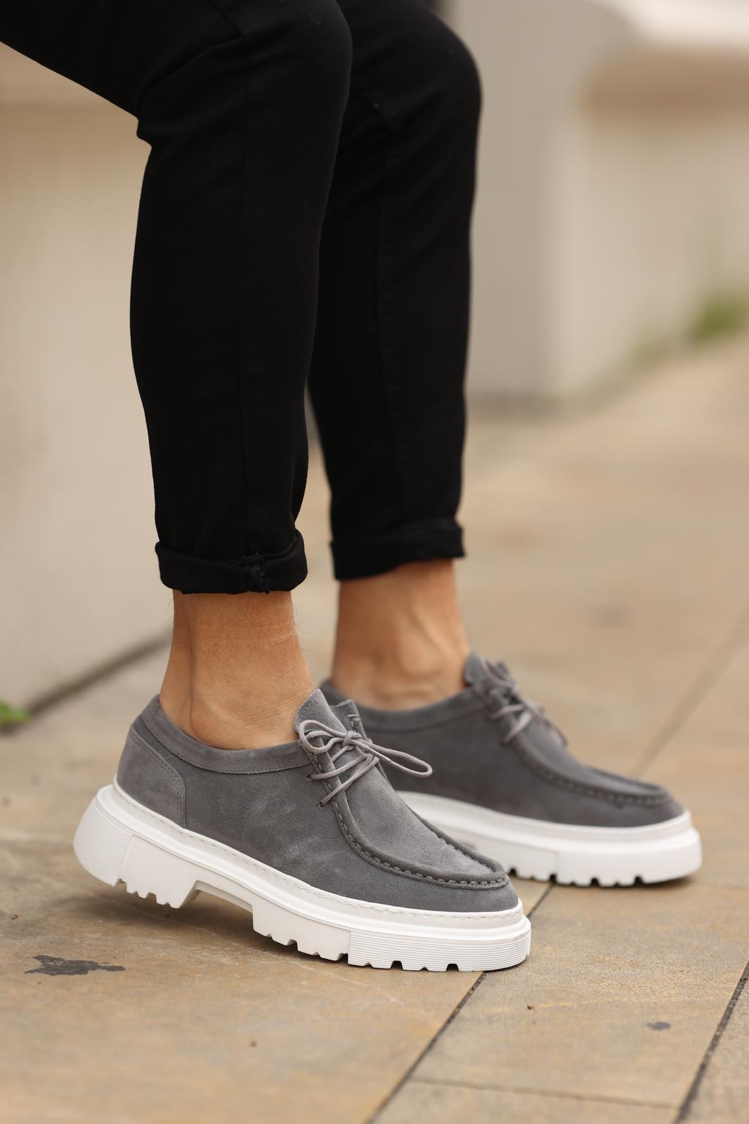 Gri Süet Sneakers