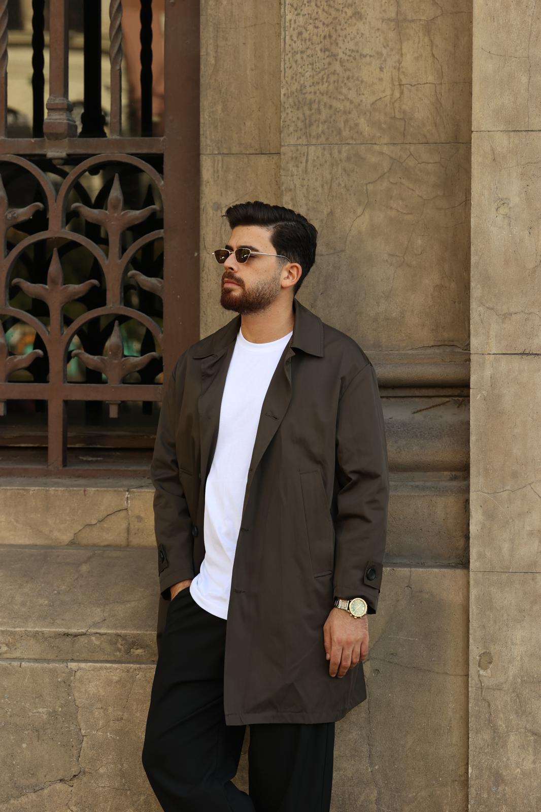 Haki Oversize Trençkot