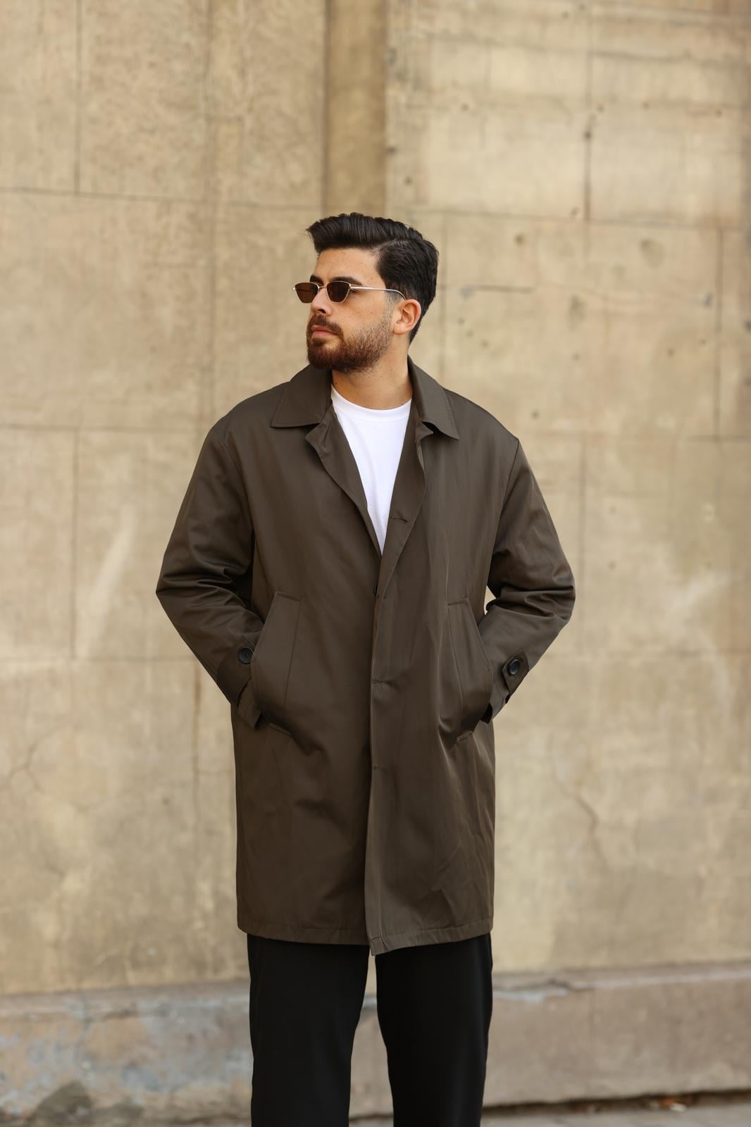 Haki Oversize Trençkot