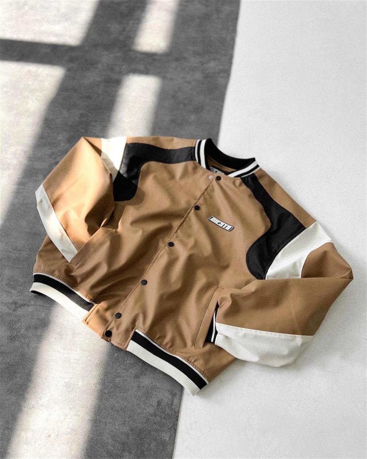 Kahve Deri Kolej Ceket