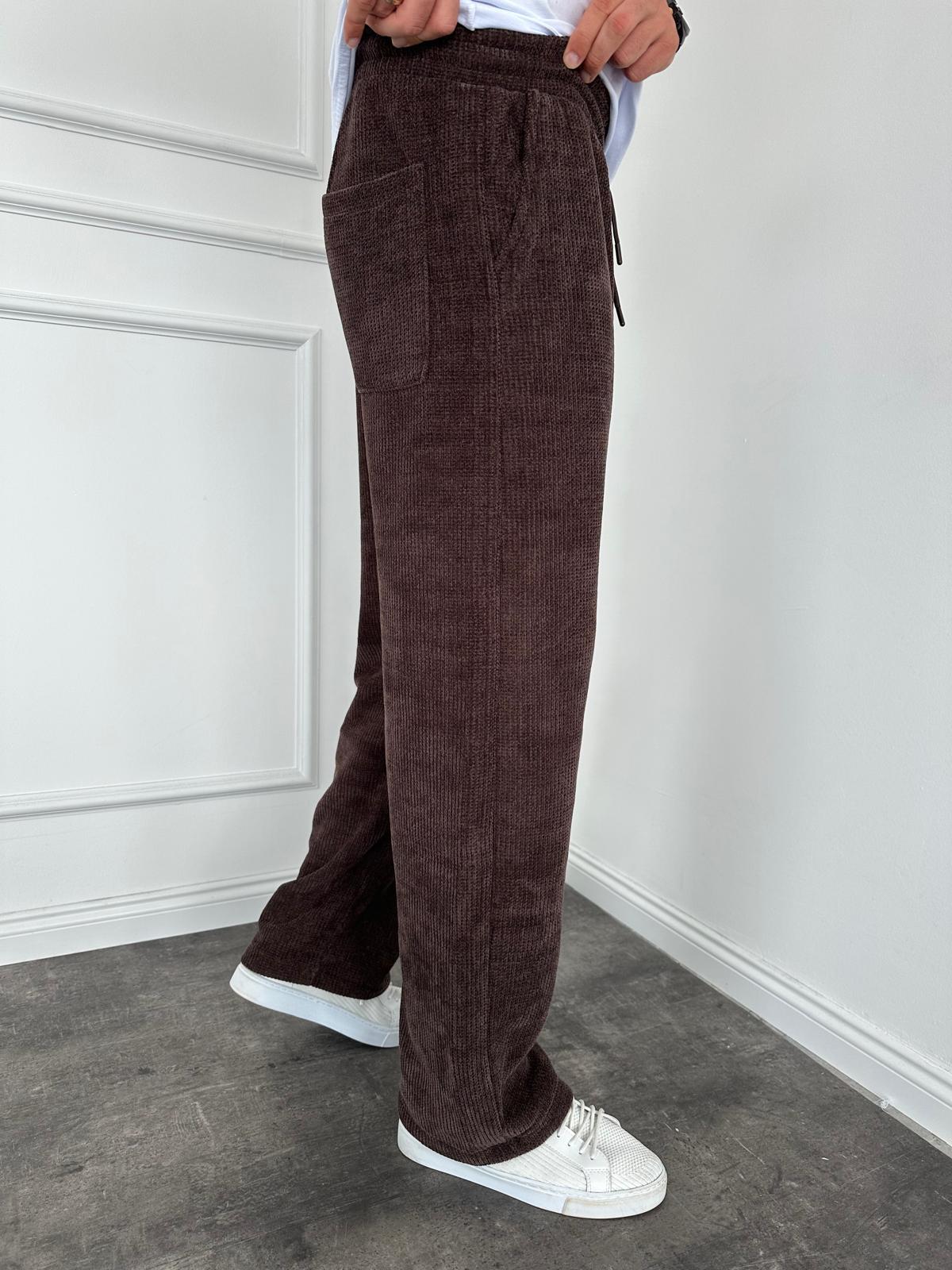 Kahverengi Örme Pantolon