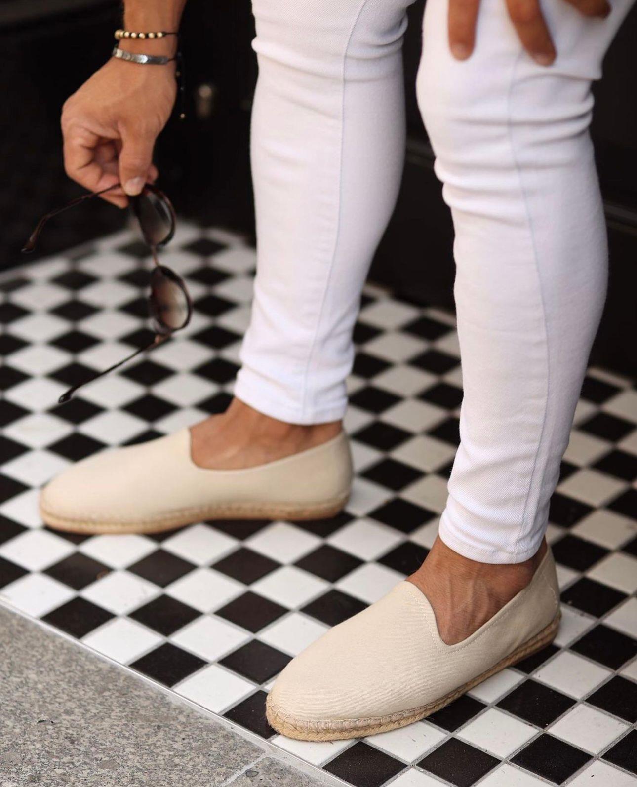 Krem  Espadril Ayakkabı