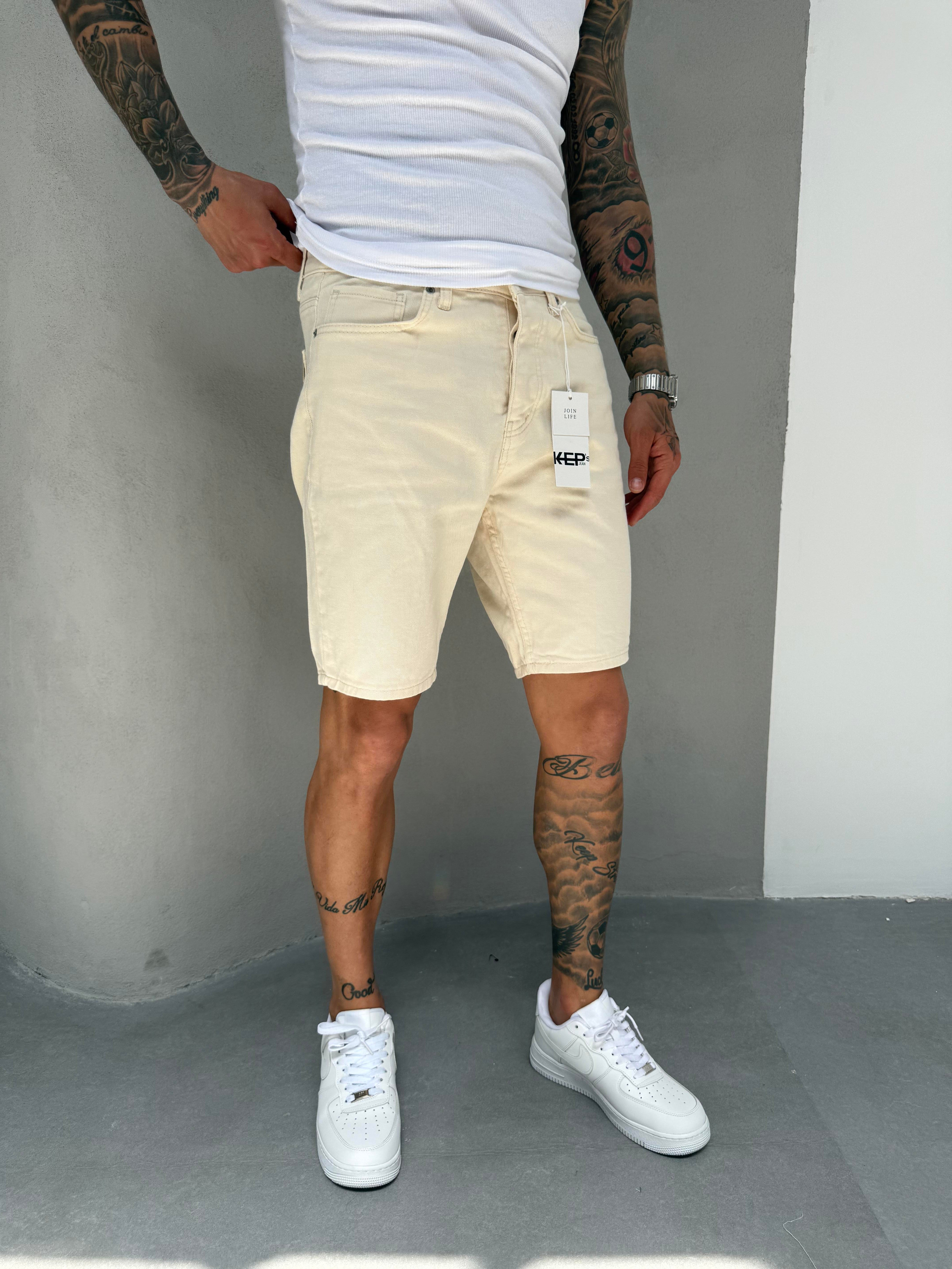 Krem Kot Şort