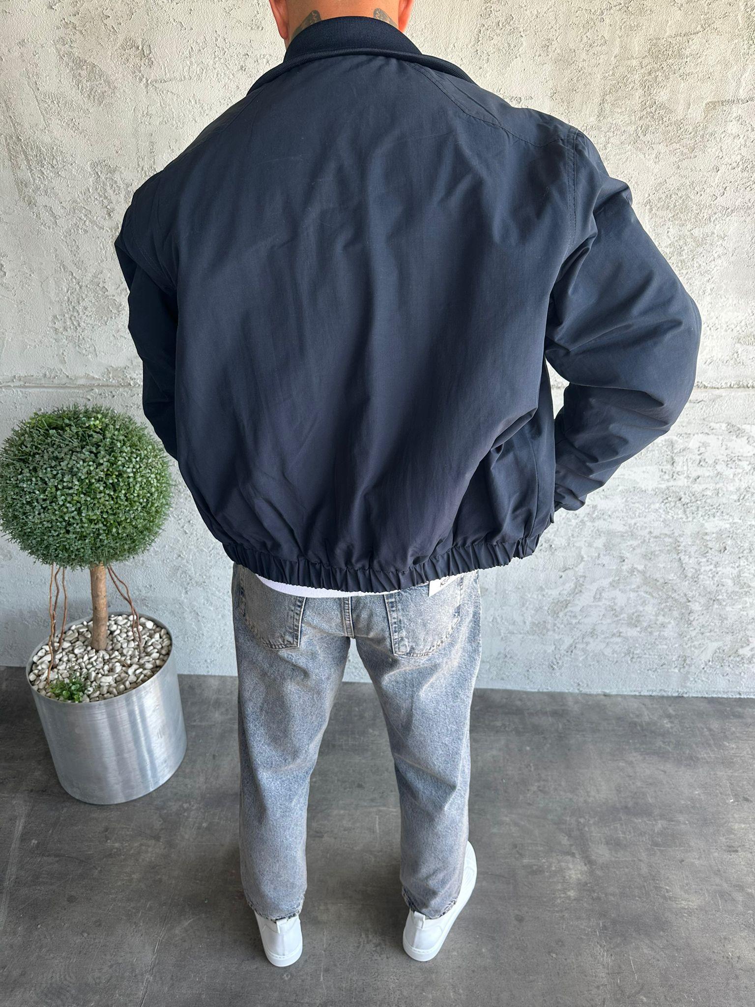 Lacivert Bomber Mont