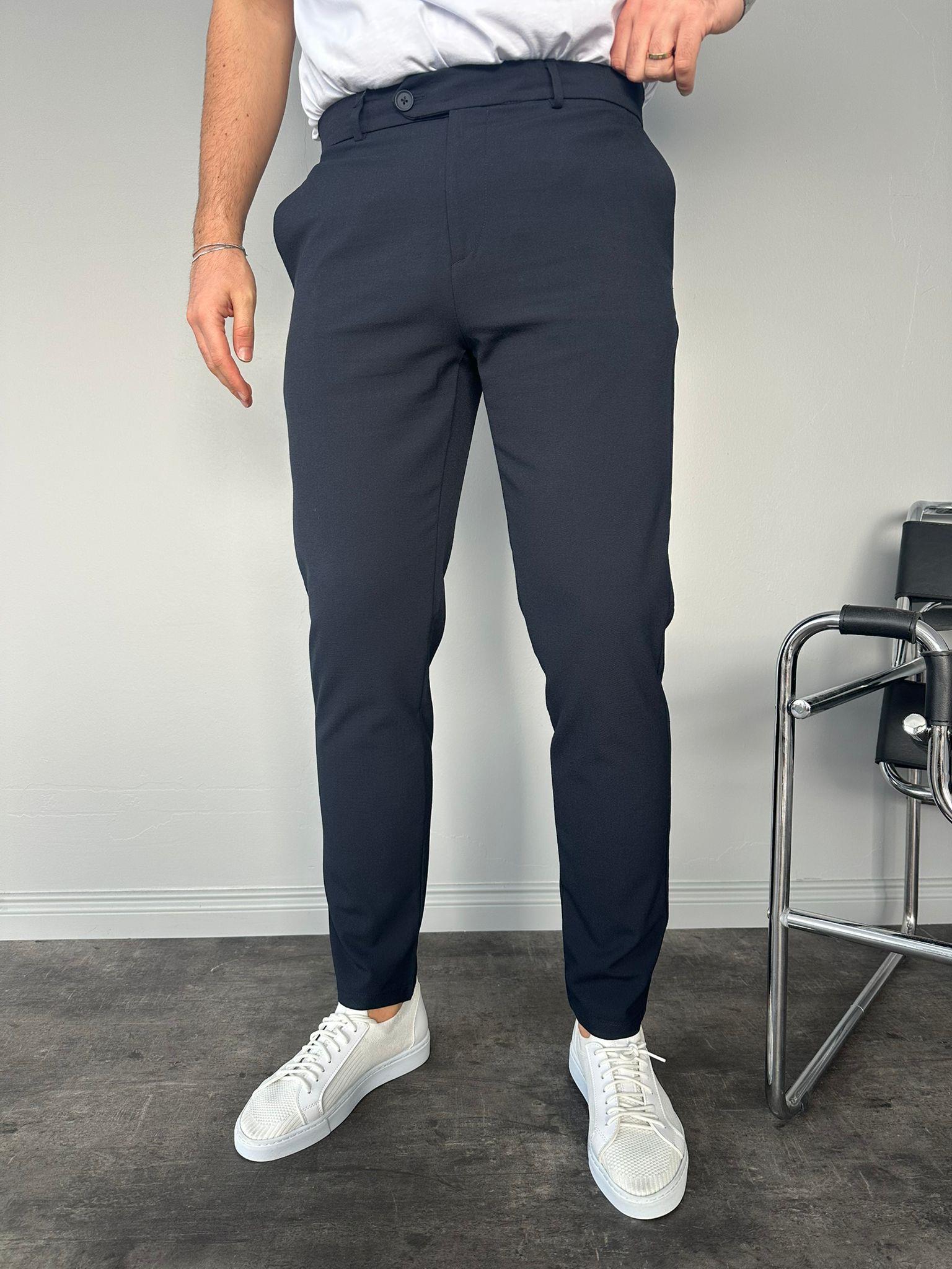 Lacivert Slimfit Kumaş Pantolon