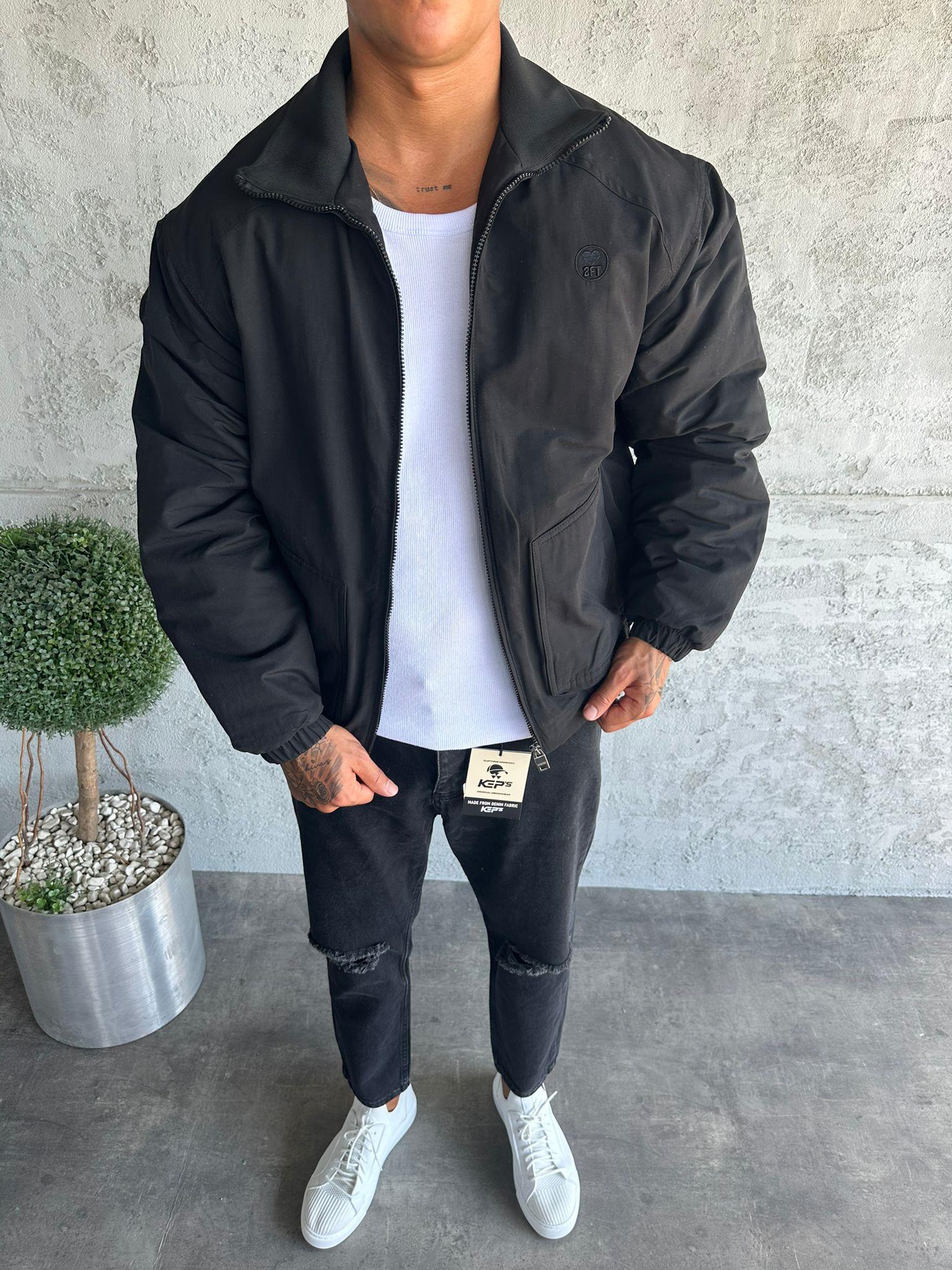 Siyah Bomber Mont