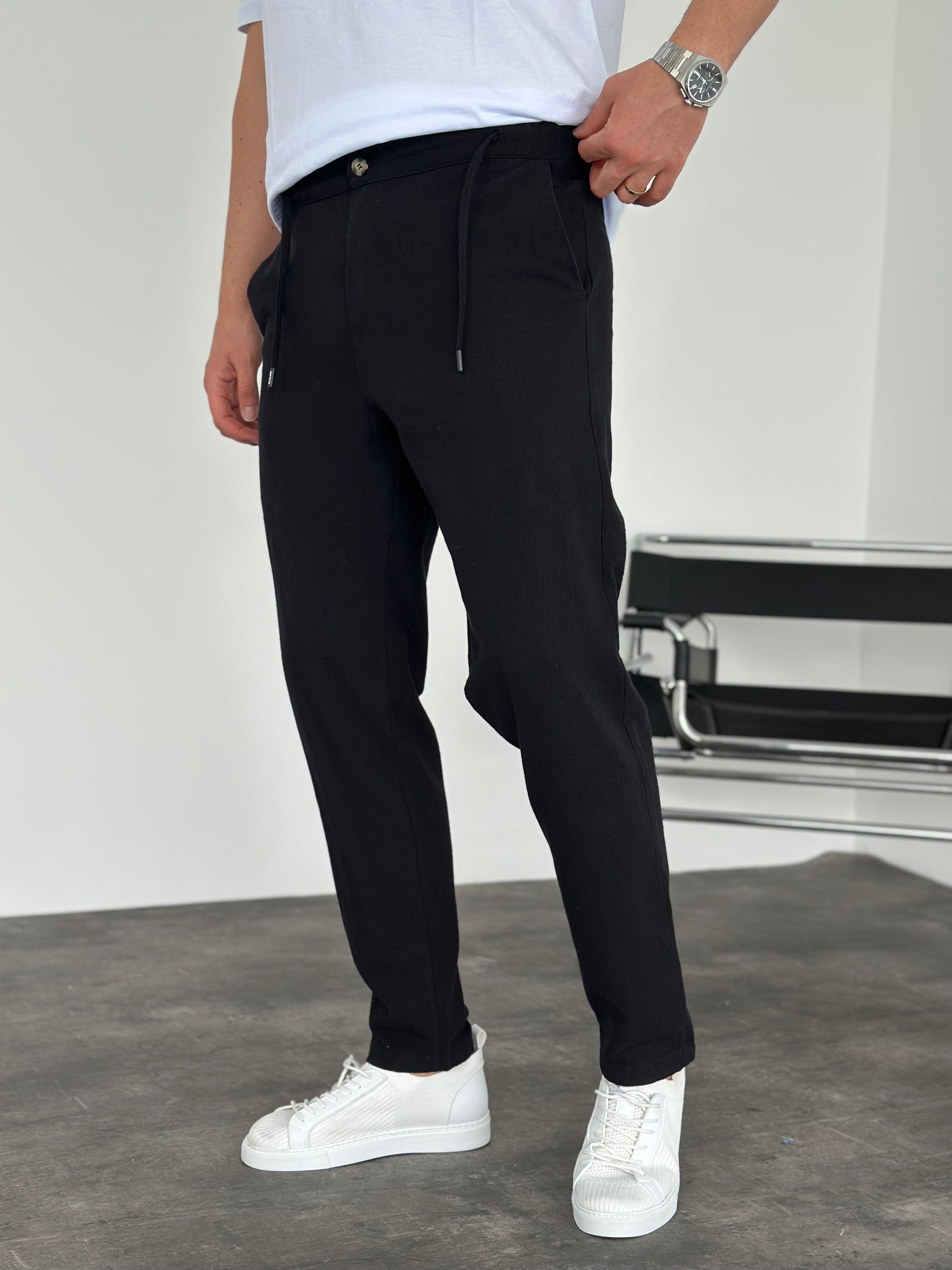 Siyah Gabardin Pantolon