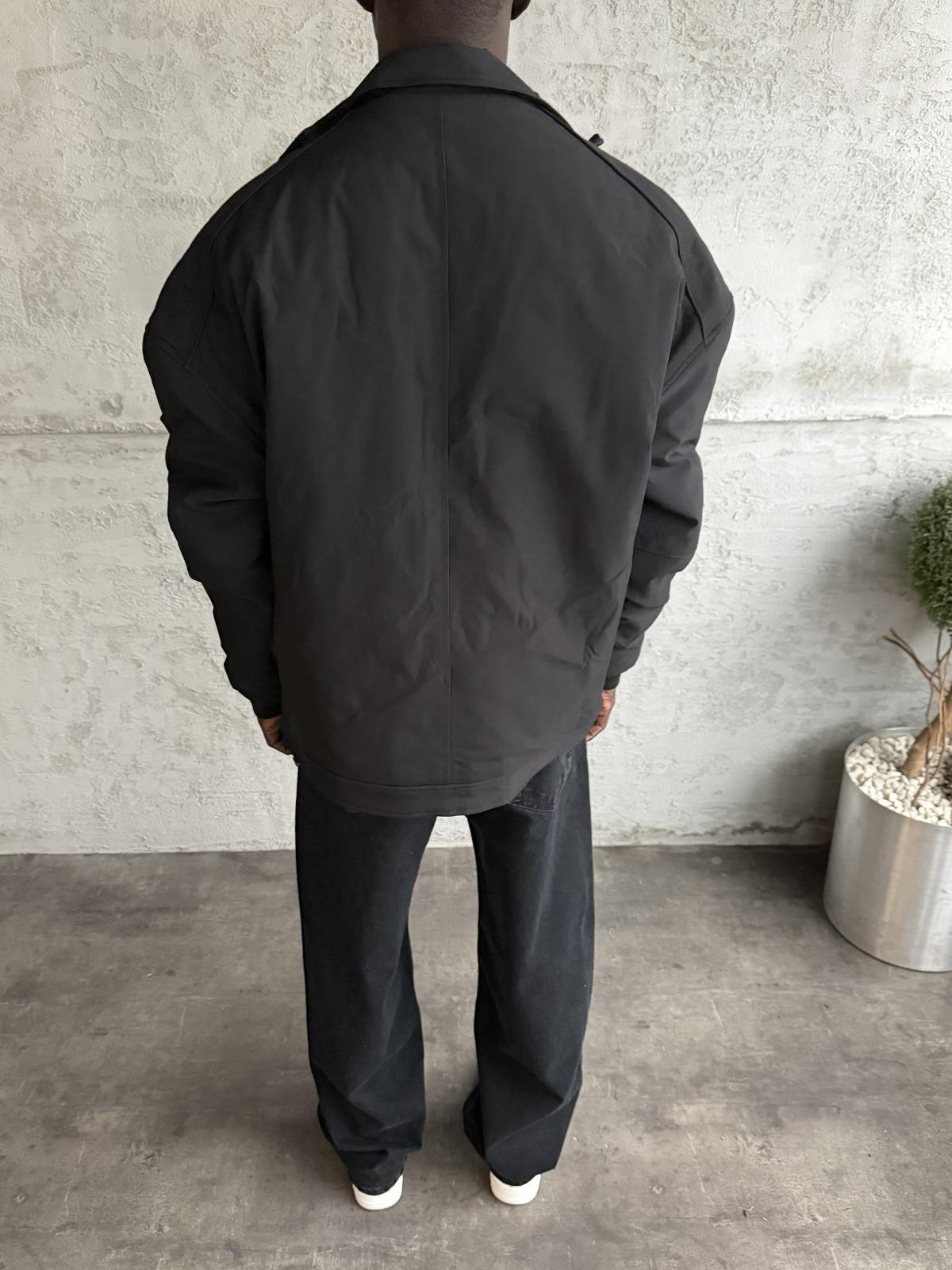 Siyah Kanguru Cepli Mont