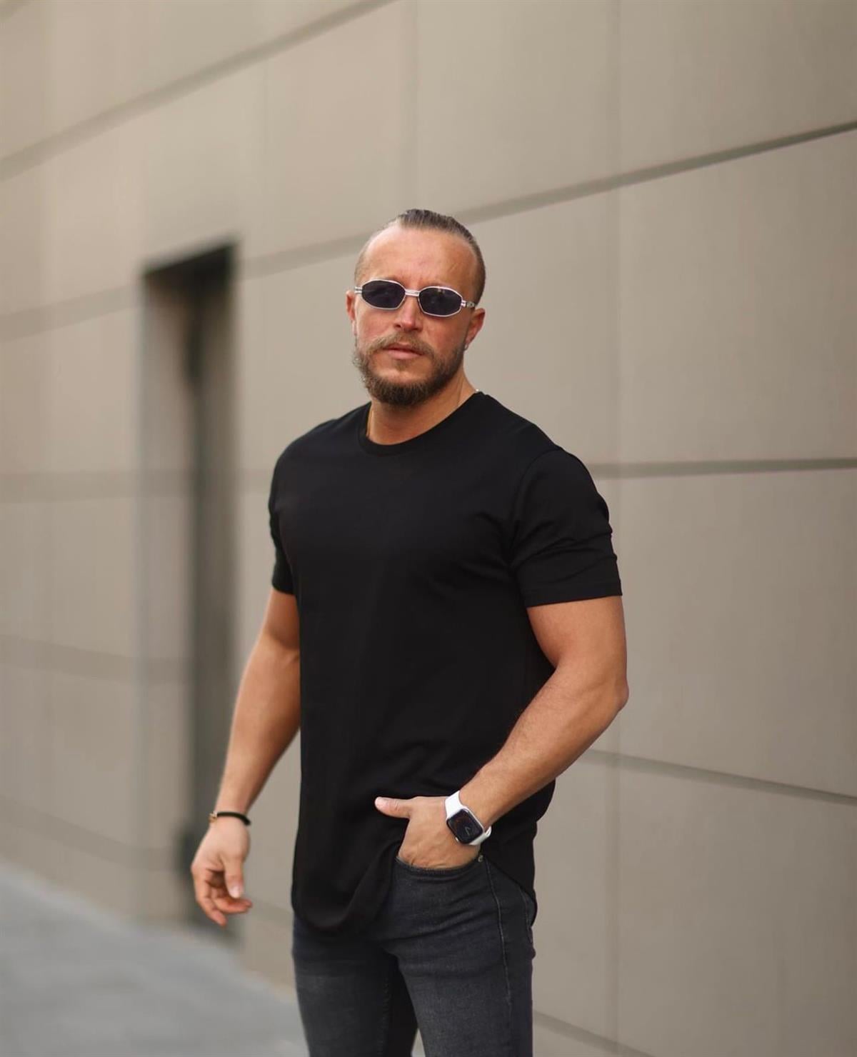 Siyah Oversize Basic T-Shirt