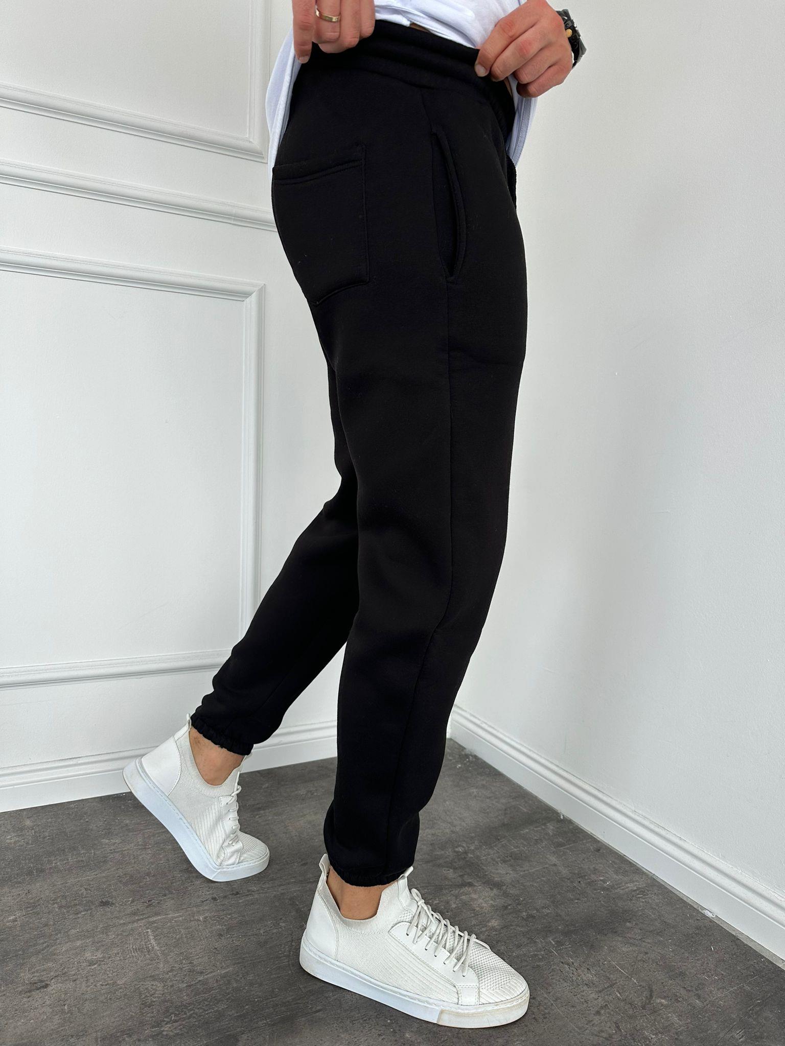 Siyah Paça Lastik Eşofman