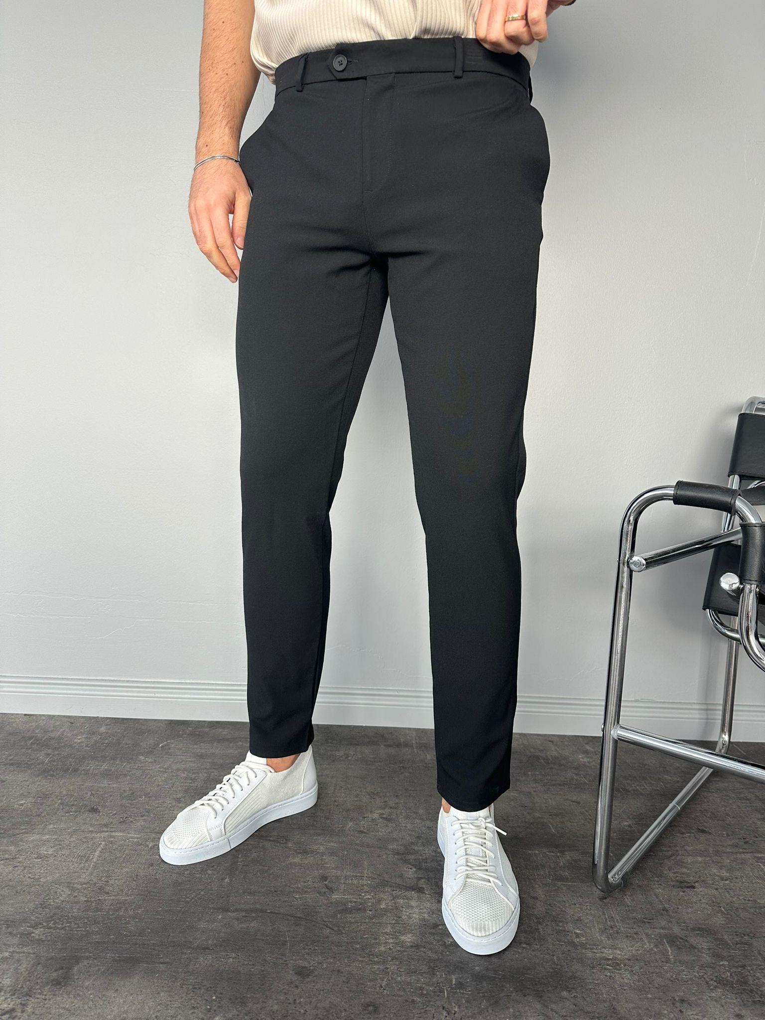 Siyah Slimfit Kumaş Pantolon