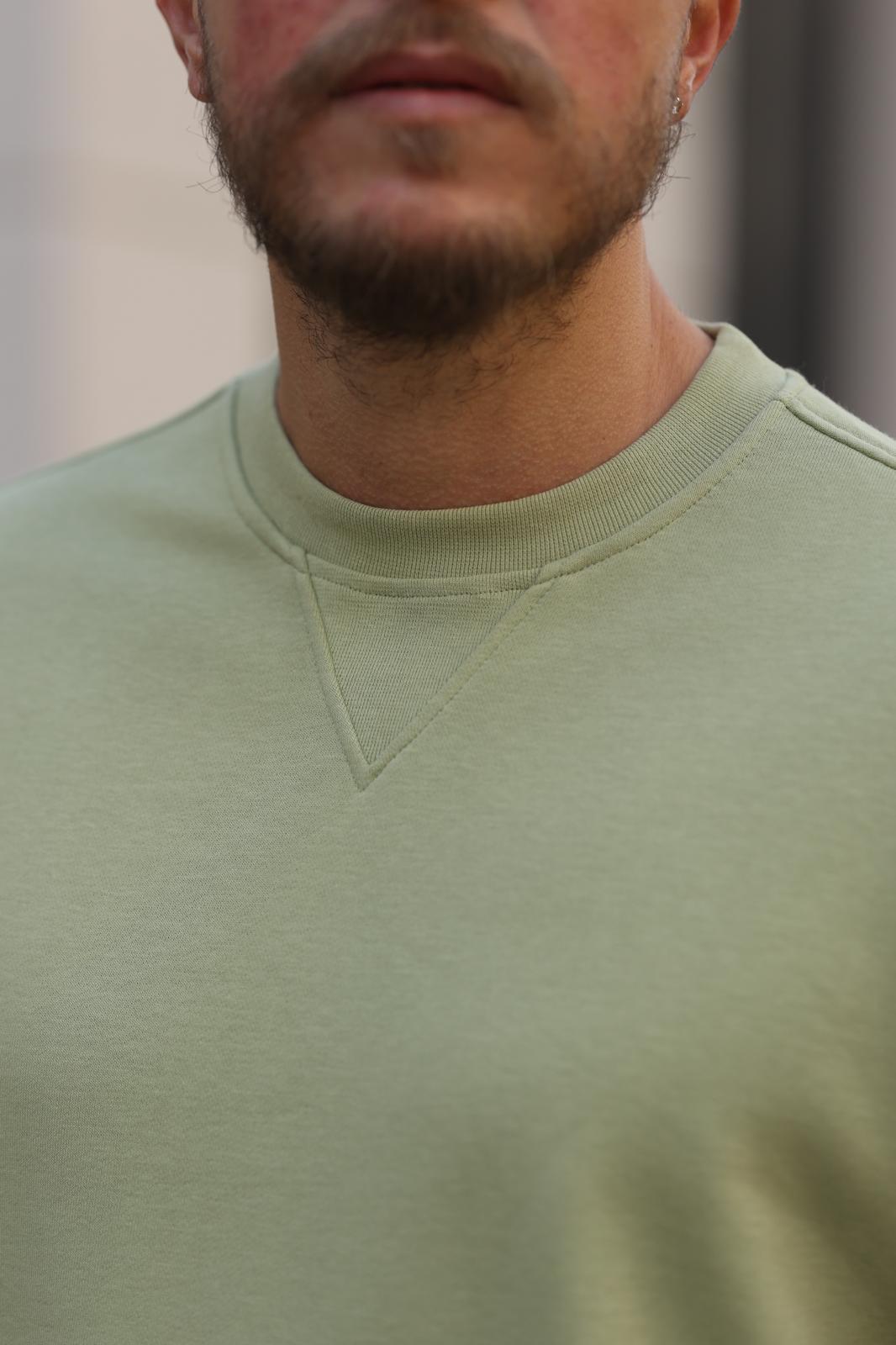 Yeşil Basic Sweatshirt