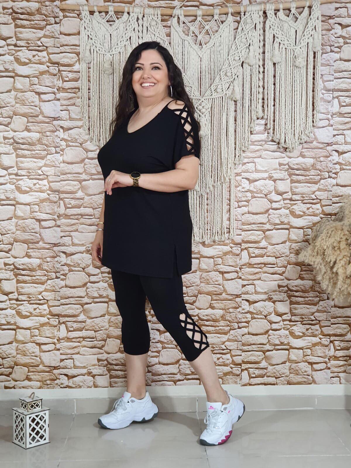 Rota Capraz Biyeli Kaprili Takım Siyah 