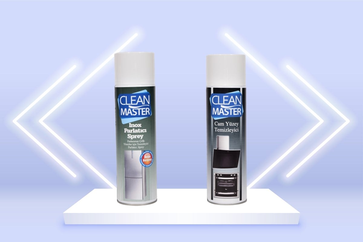 Avantaj Paketi 9 Inox Parlatıcı 500 ml + Cam Yüzey Köpük 500 ml Clean Master
