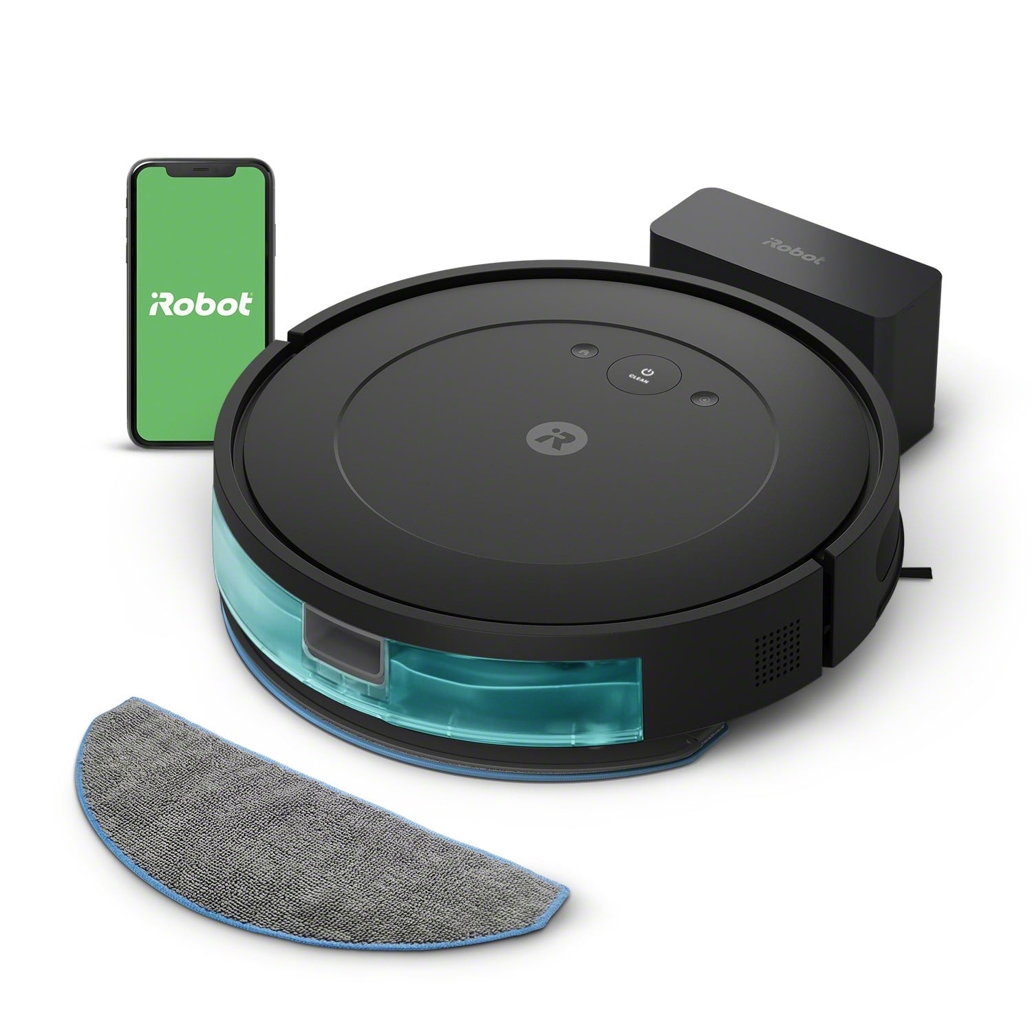 iRobot Roomba Combo Essential Robot Süpürge 7000 Pa Emiş Gücü ile Düz Zemin İçin Akıllı Kontrol iROBOT