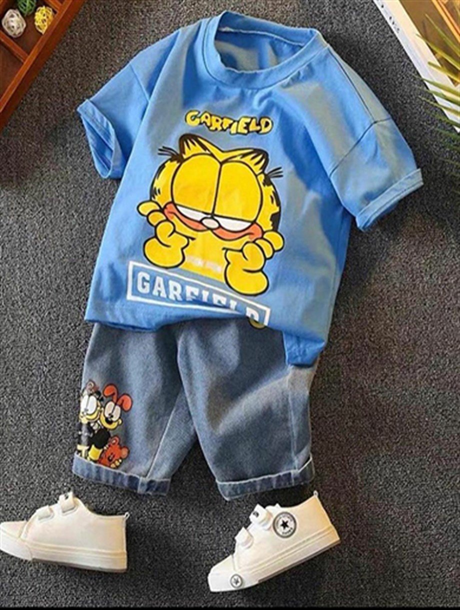 Garfield Alt Üst Takım Turkuaz