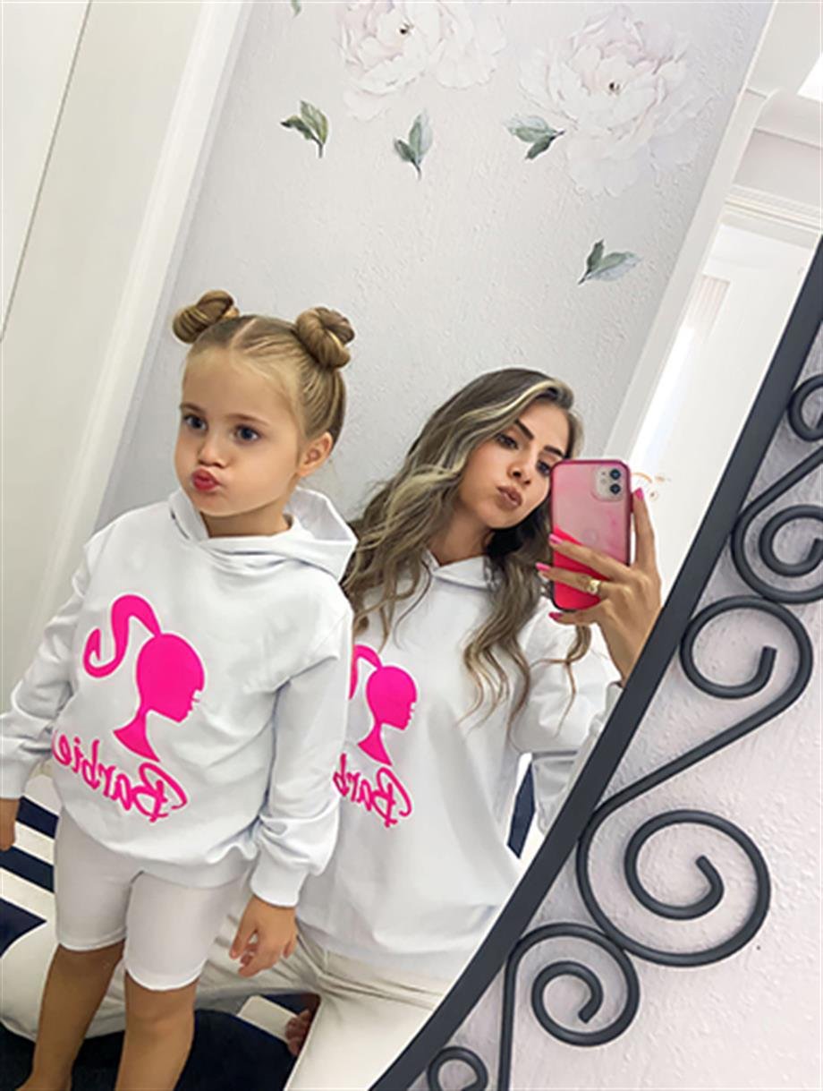 İPEK KİDS ANNE KIZ  BARBİE SWEAT