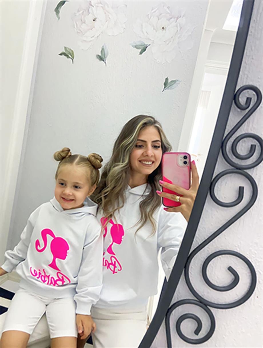İPEK KİDS ANNE KIZ  BARBİE SWEAT