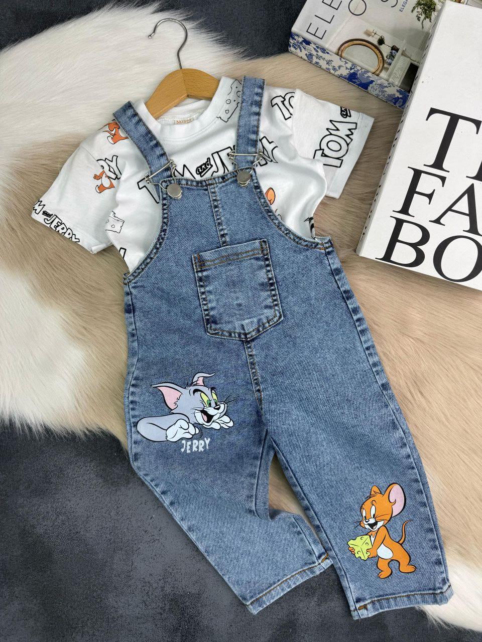 İPEK KİDS UNİSEX TOM VE JERRY SALOPET KOMBİN