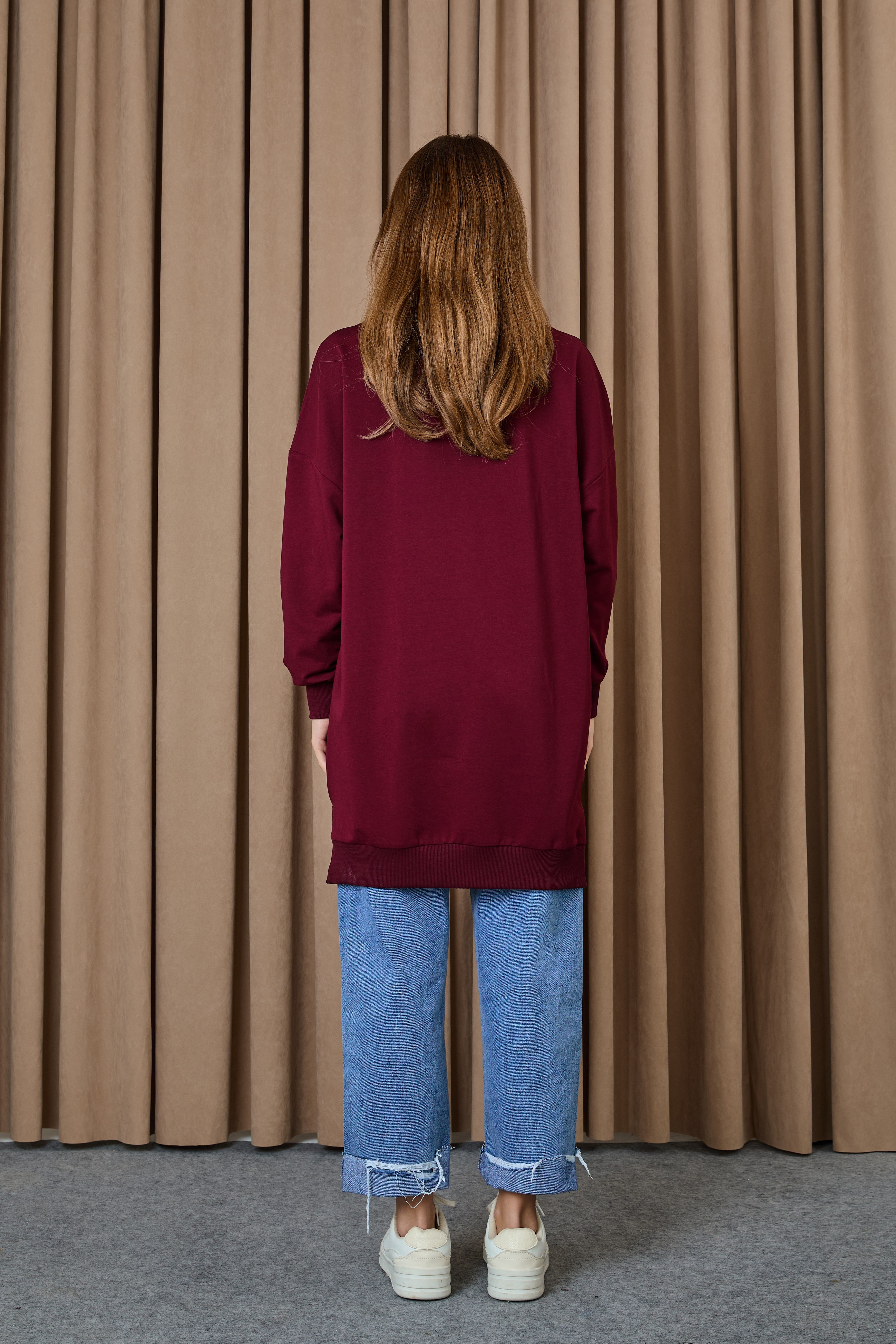 Kadın Basic Tunic - 30644TUN - Kırmızı Tunik Soul 
