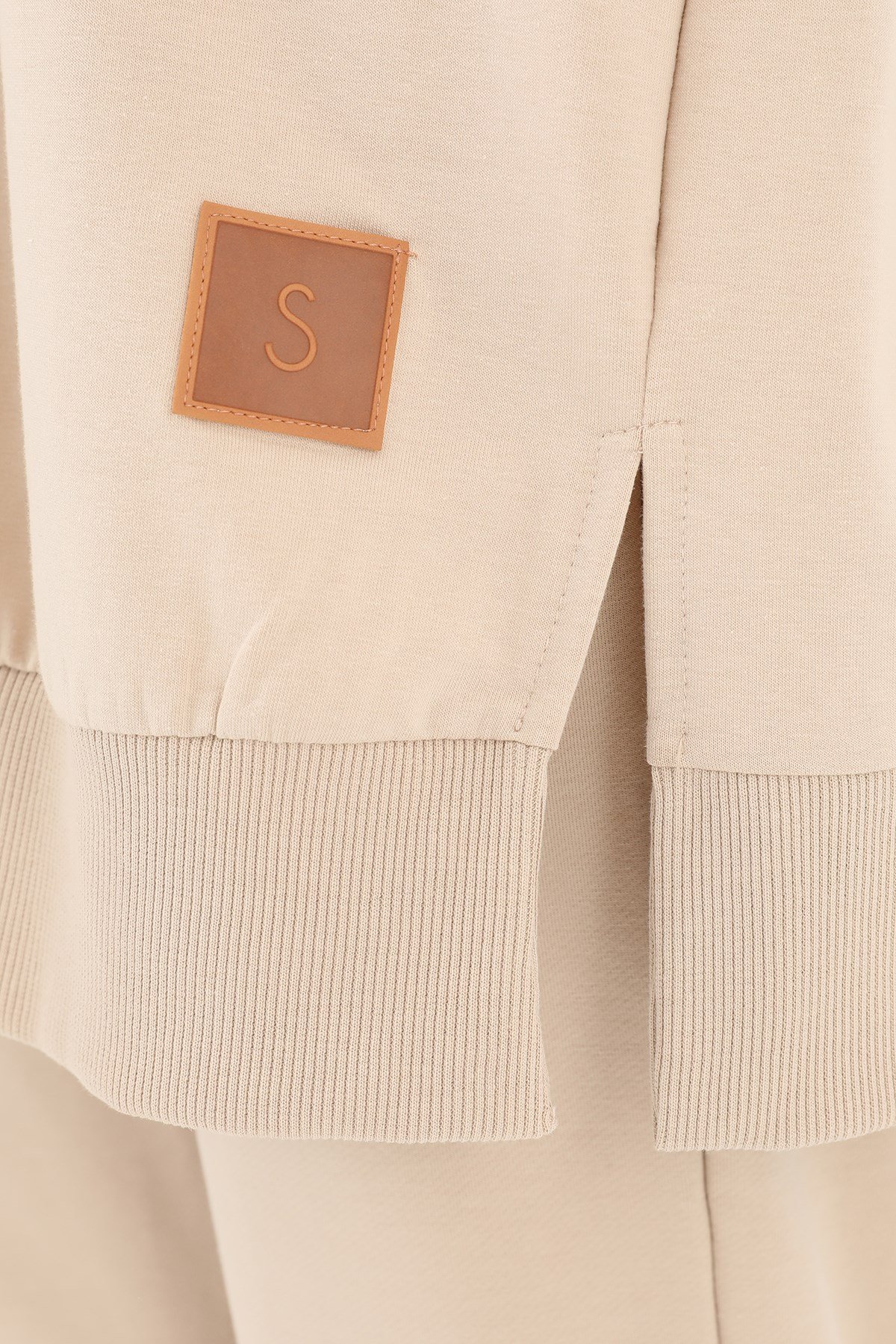 Kadın Basic Tunic - 30644TUN Koyu Bej Tunik Soul 