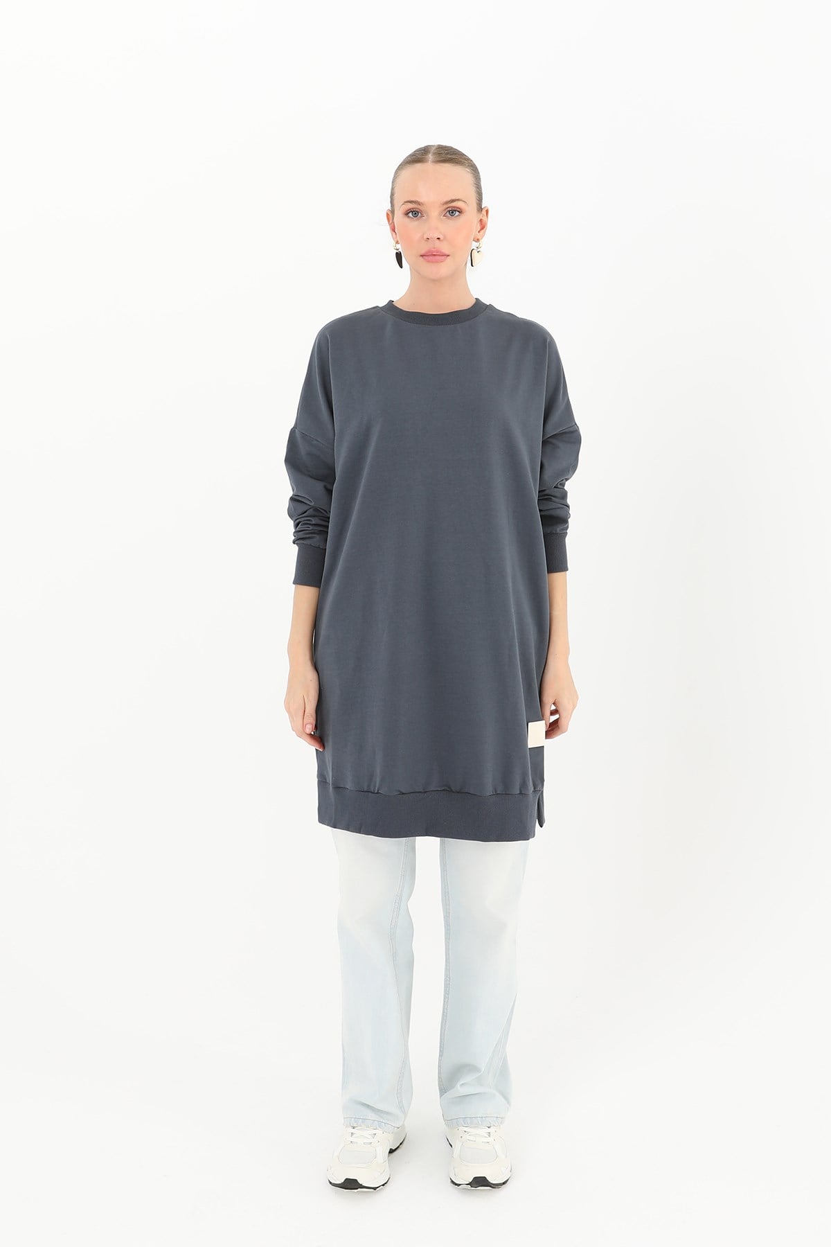 Kadın Basic Tunic - 30644TUN - Lacivert Tunik Soul 