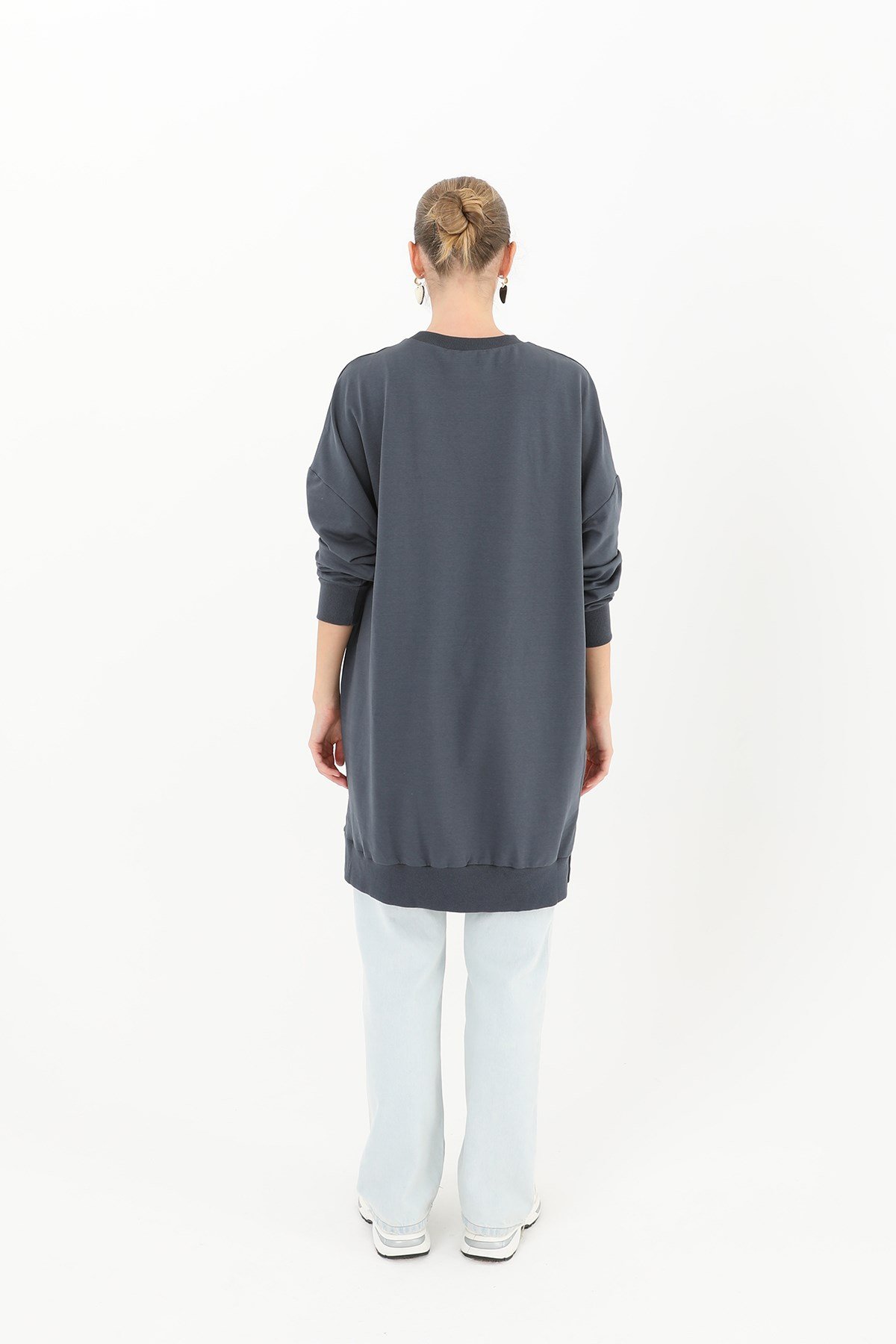 Kadın Basic Tunic - 30644TUN Lacivert Tunik Soul 