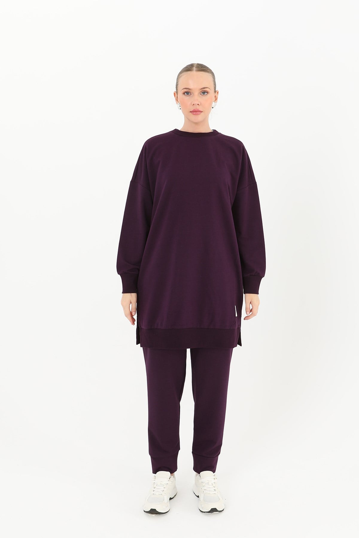 Kadın Basic Tunic - 30644TUN - Mor Tunik Soul 