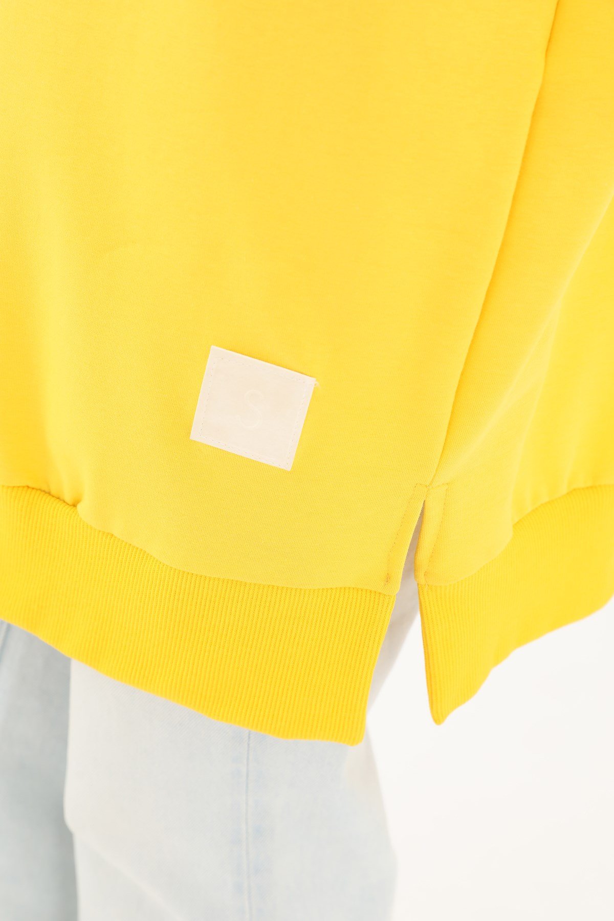 Kadın Basic Tunic - 30644TUN Sarı Tunik Soul 