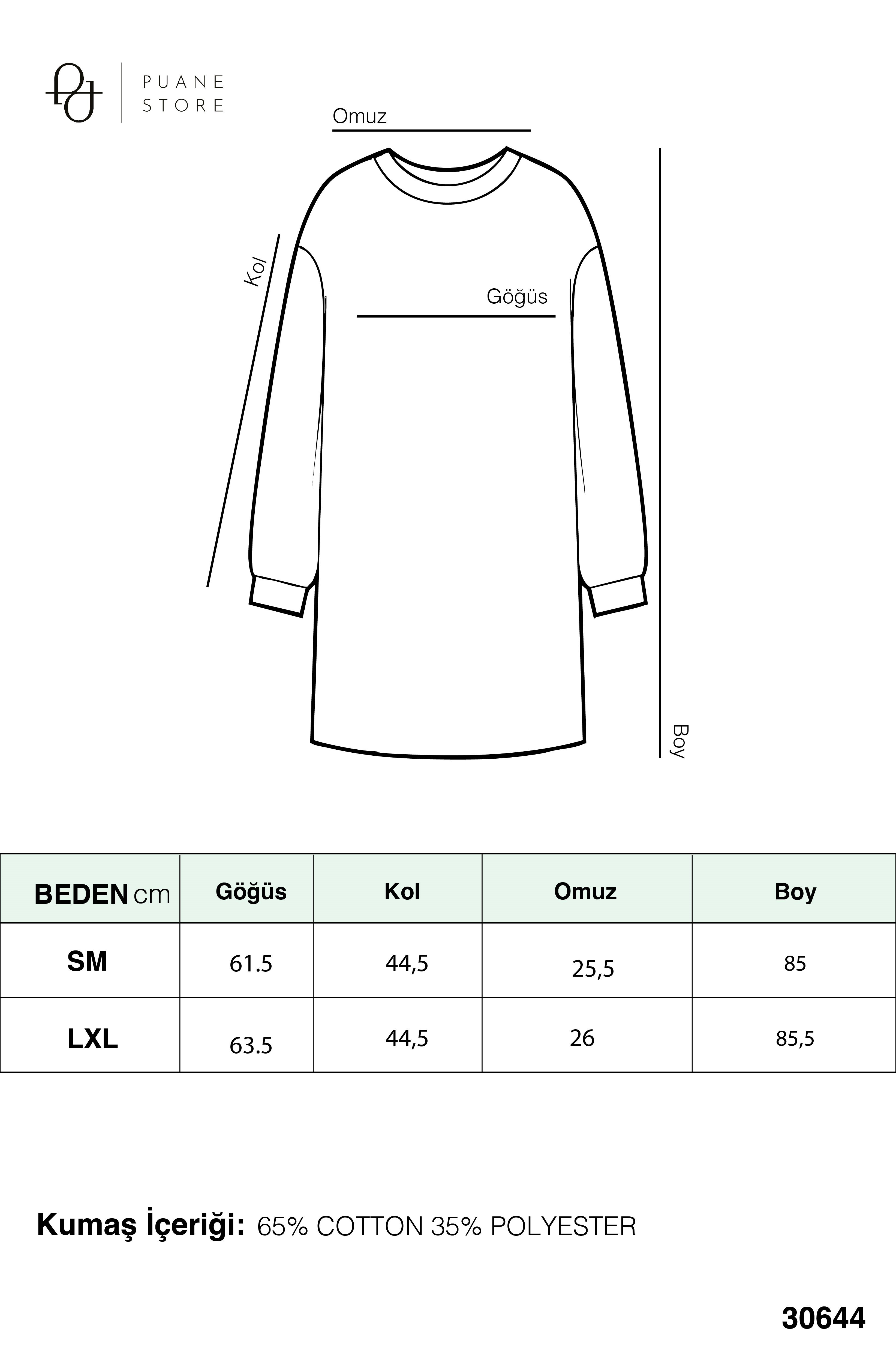 Kadın Basic Tunic - 30644TUN Sarı Tunik Soul 